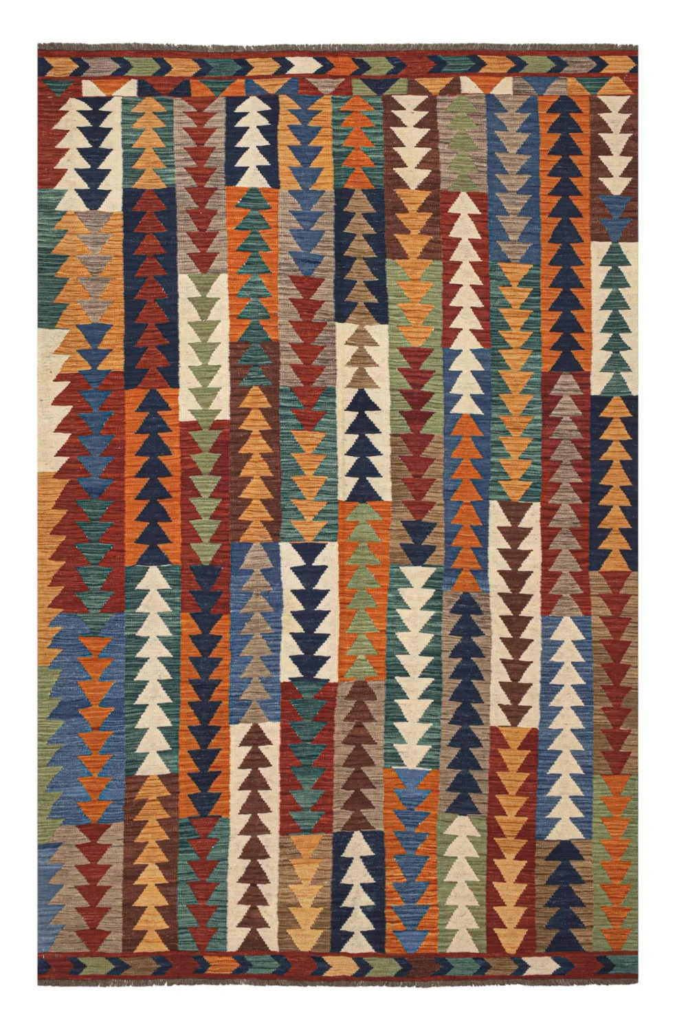 Orientalsk Teppe - Hazara Kelim Hand Woven - 194 x 299 cm