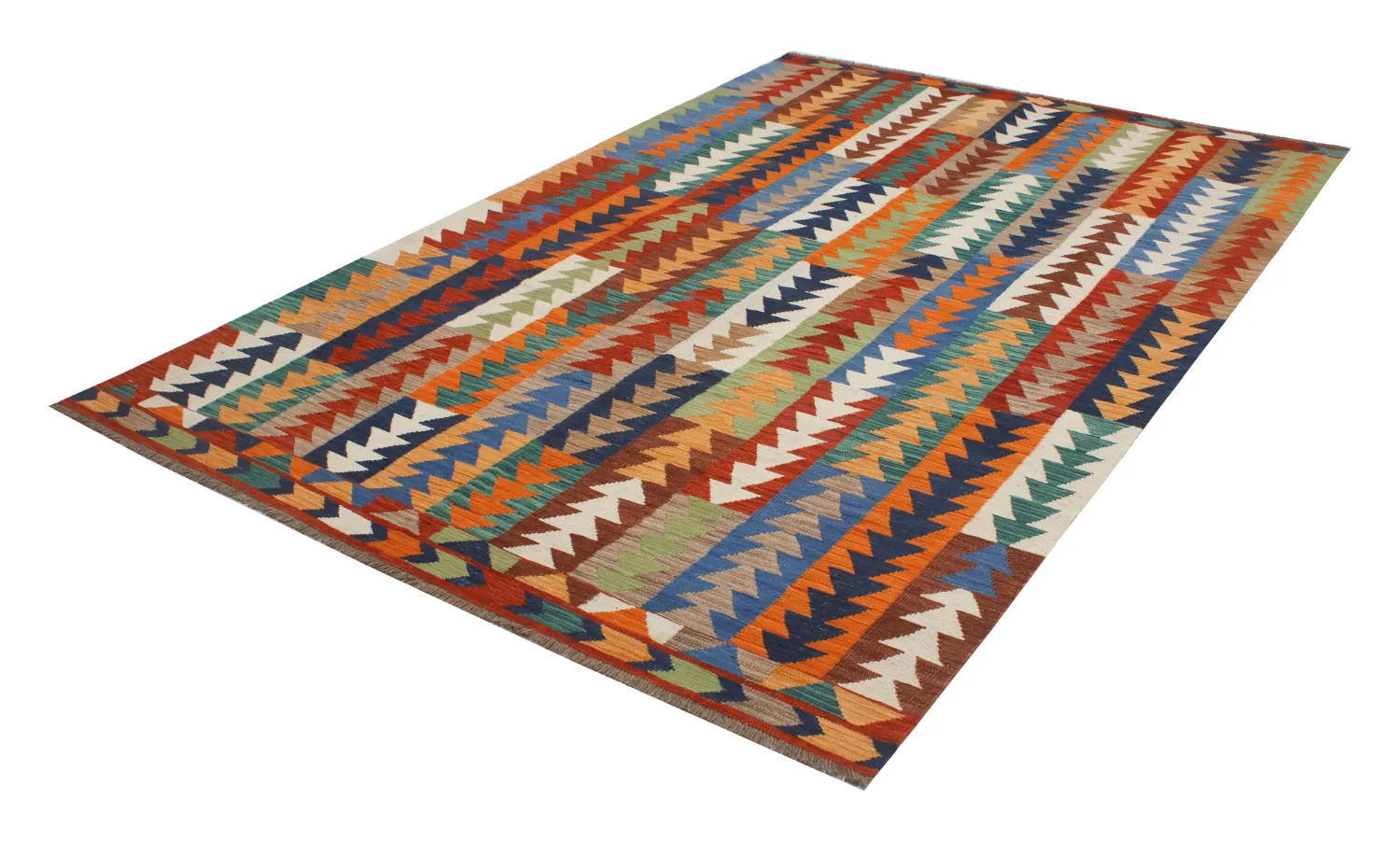 Orientalsk Teppe - Hazara Kelim Hand Woven - 194 x 299 cm