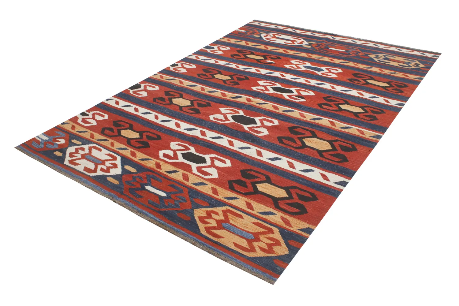 Orientalsk Teppe - Hazara Kelim Hand Woven - 198 x 289 cm