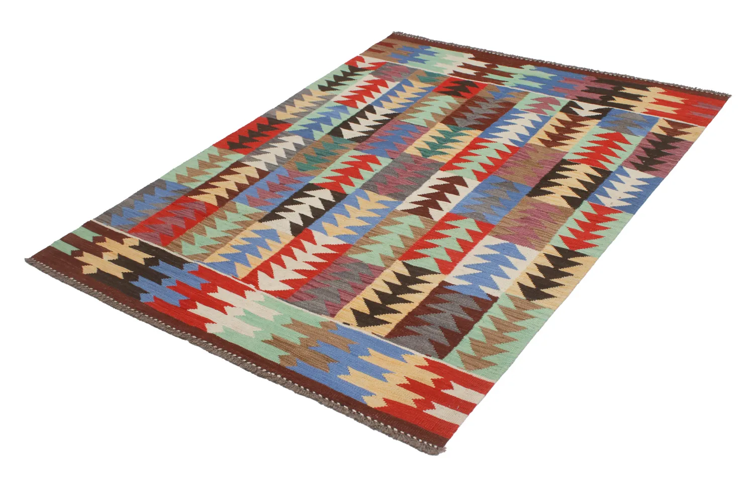 Orientalsk Teppe - Hazara Kelim Hand Woven - 154 x 201 cm