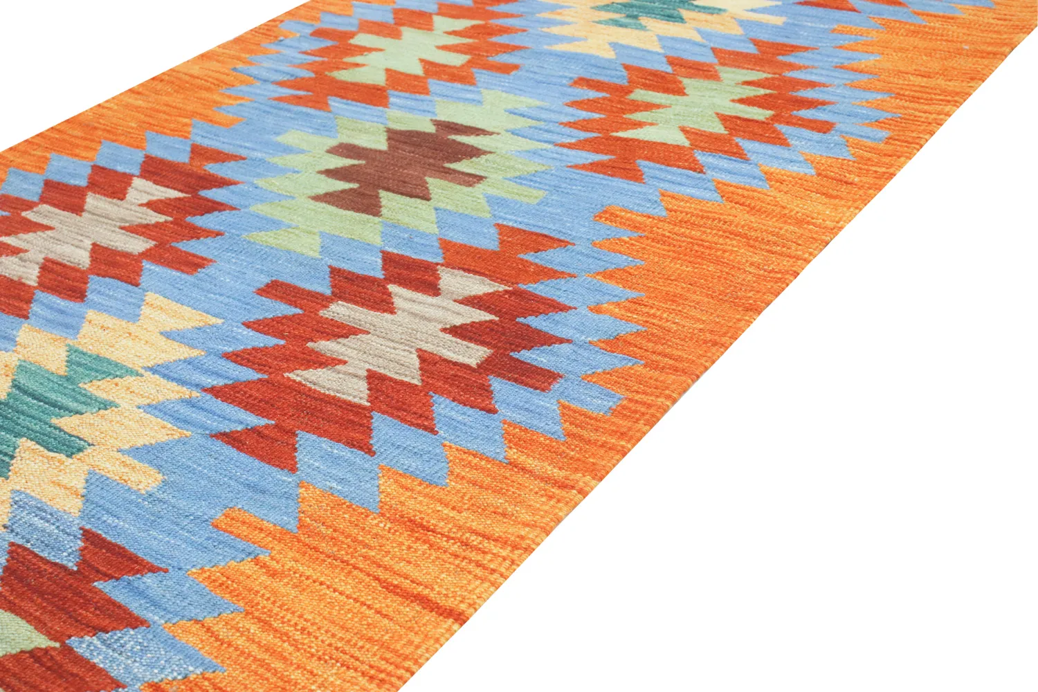 Orientalsk Teppe - Hazara Kelim Hand Woven - 81 x 241 cm