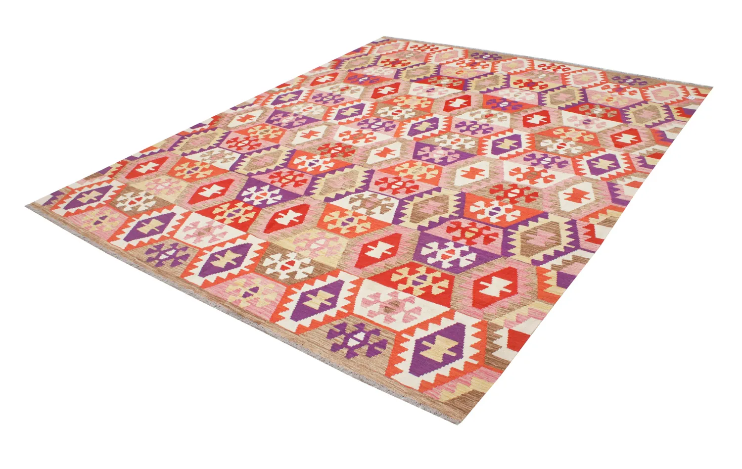 Orientalsk Teppe - Vegi Kelim Hand Woven - 251 x 300 cm