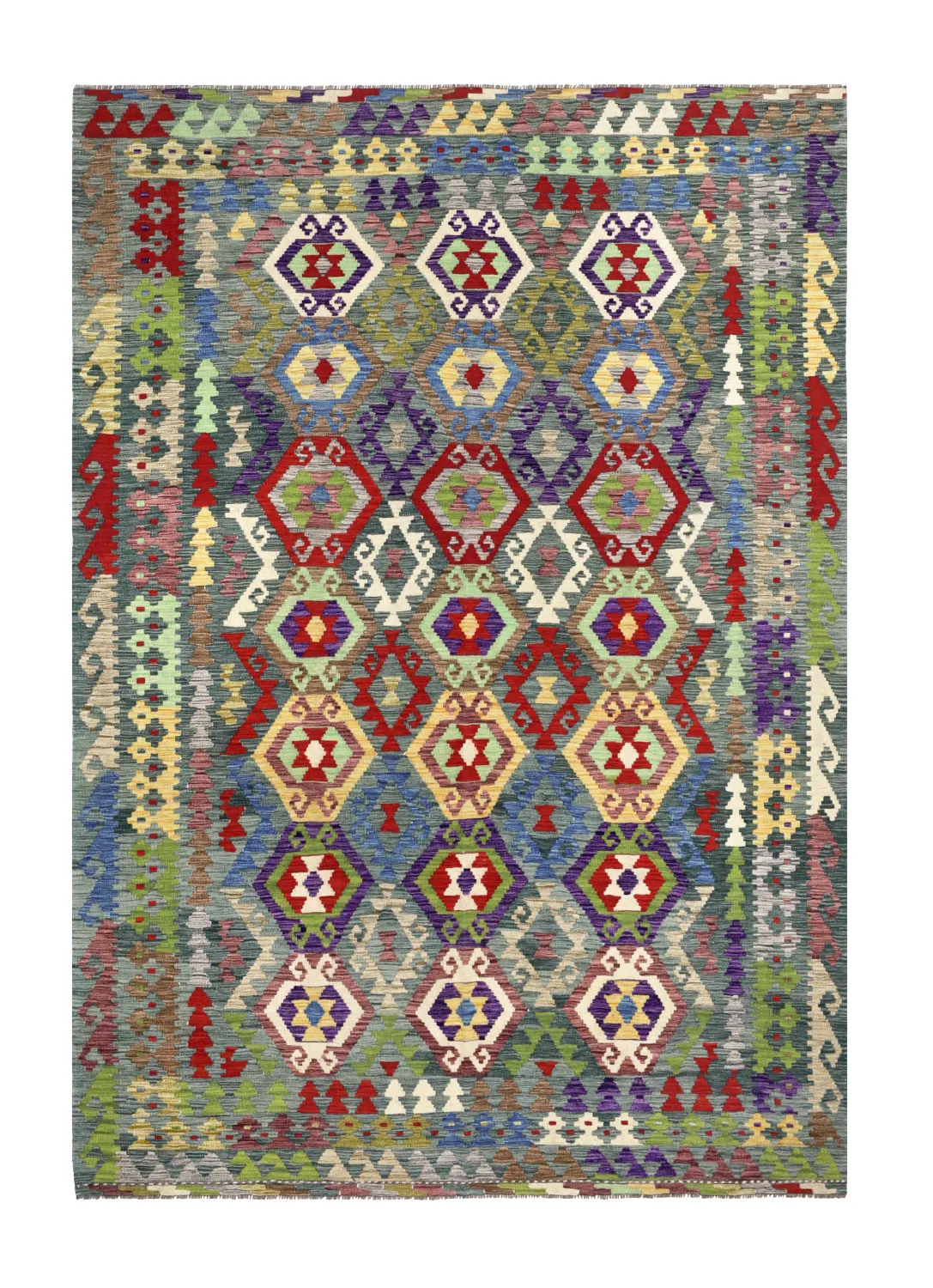Orientalsk Teppe - Vegi Kelim Hand Woven - 199 x 290 cm