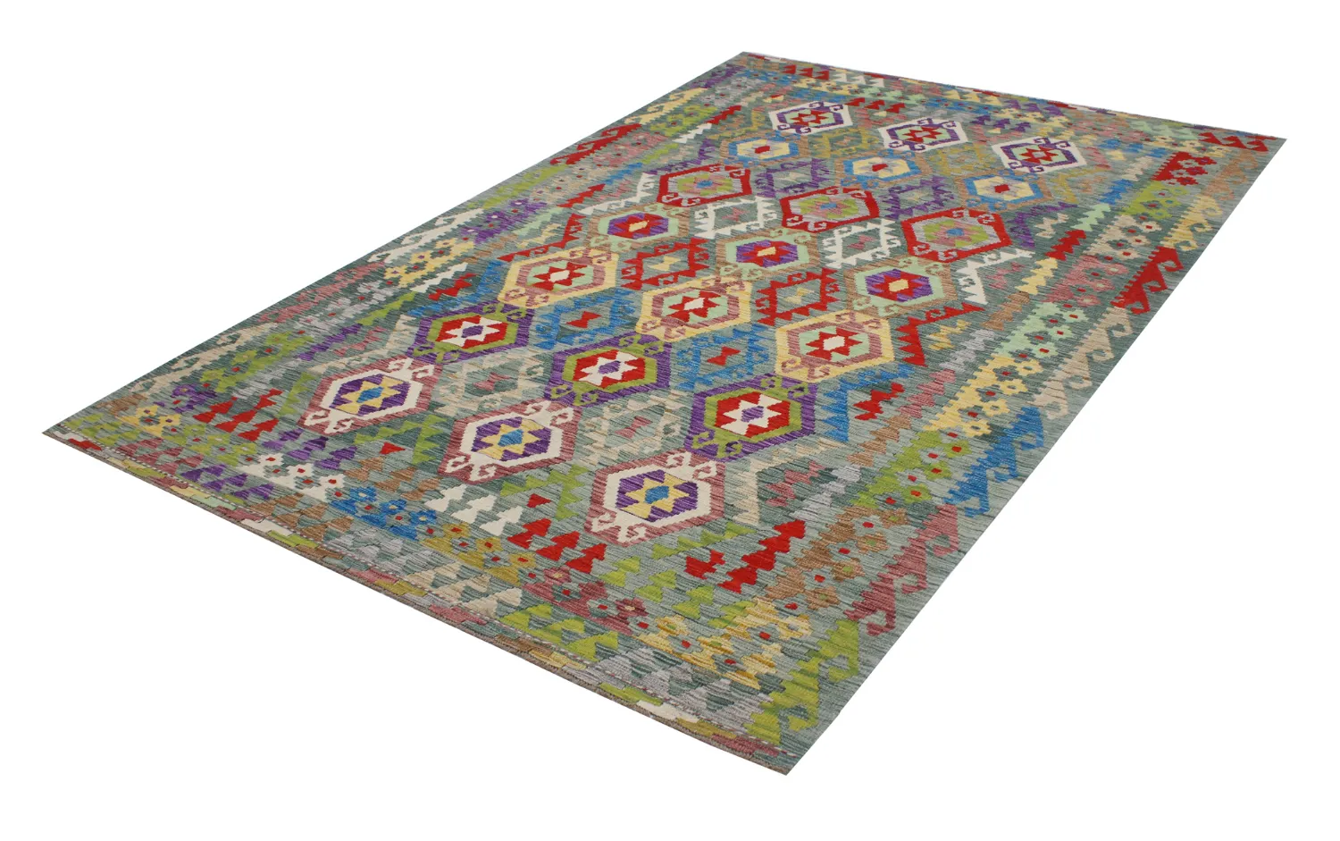 Orientalsk Teppe - Vegi Kelim Hand Woven - 199 x 290 cm