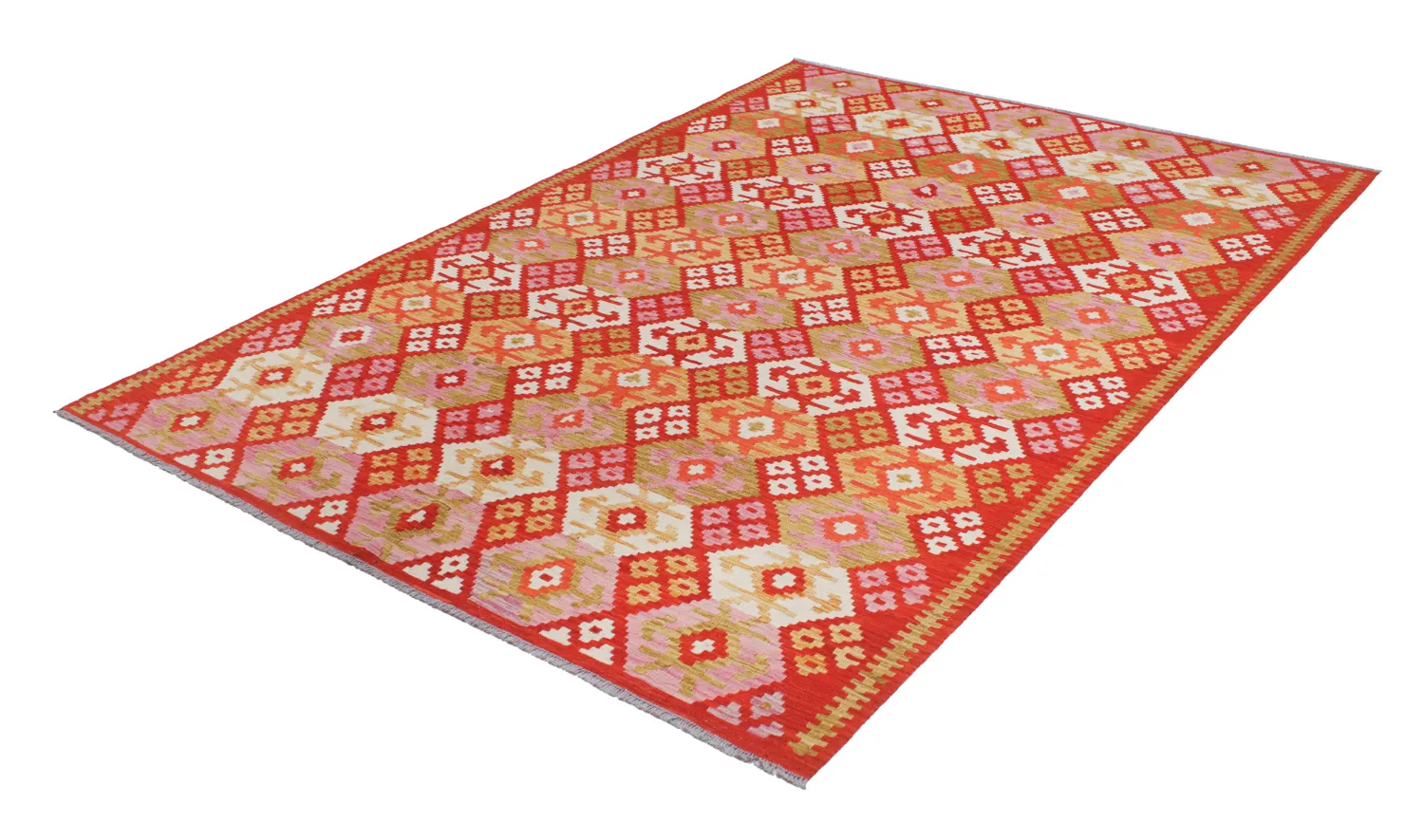 Orientalsk Teppe - Vegi Kelim Hand Woven - 207 x 294 cm
