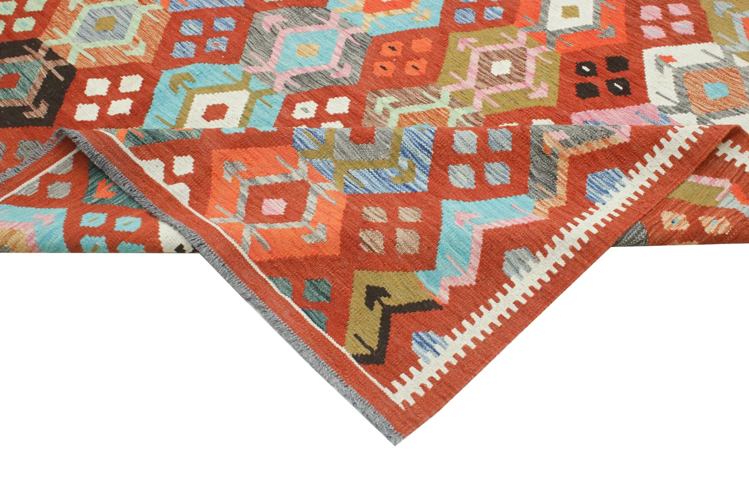 Orientalsk Teppe - Vegi Kelim Hand Woven - 253 x 295 cm
