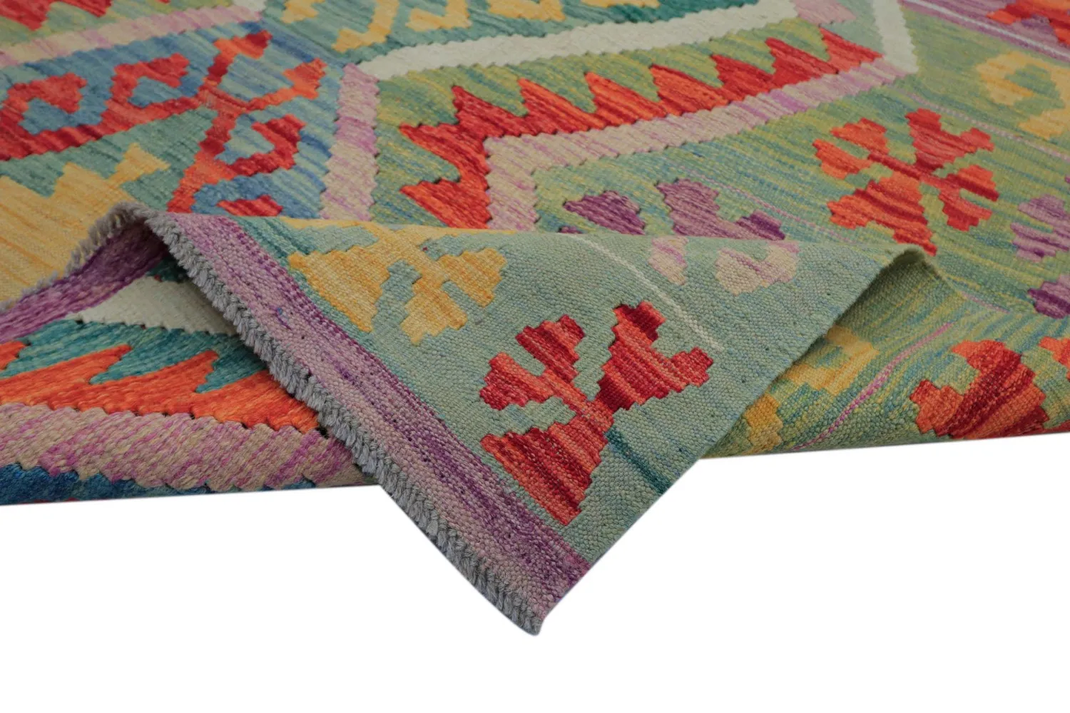 Orientalsk Teppe - Vegi Kelim Hand Woven - 200 x 293 cm