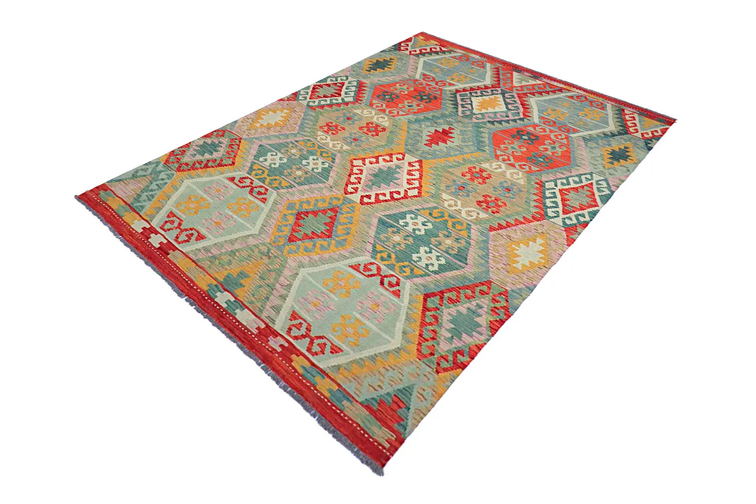 Orientalsk Teppe - Vegi Kelim Hand Woven - 171 x 253 cm