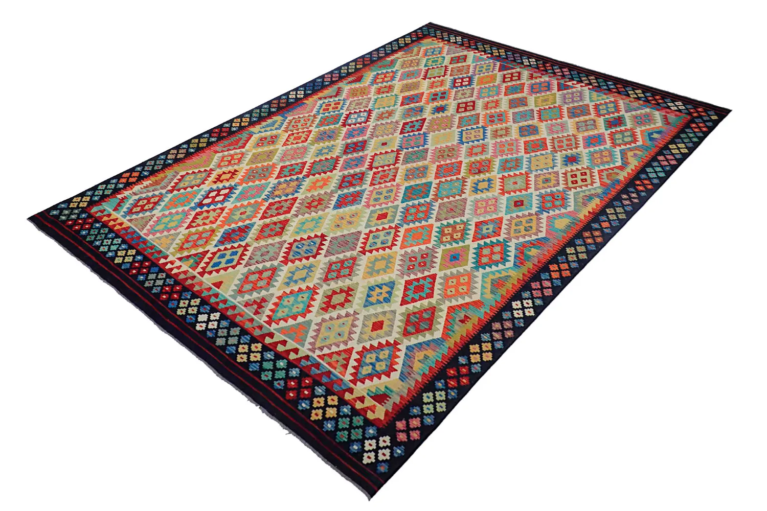 Orientalsk Teppe - Vegi Kelim Hand Woven - 303 x 393 cm