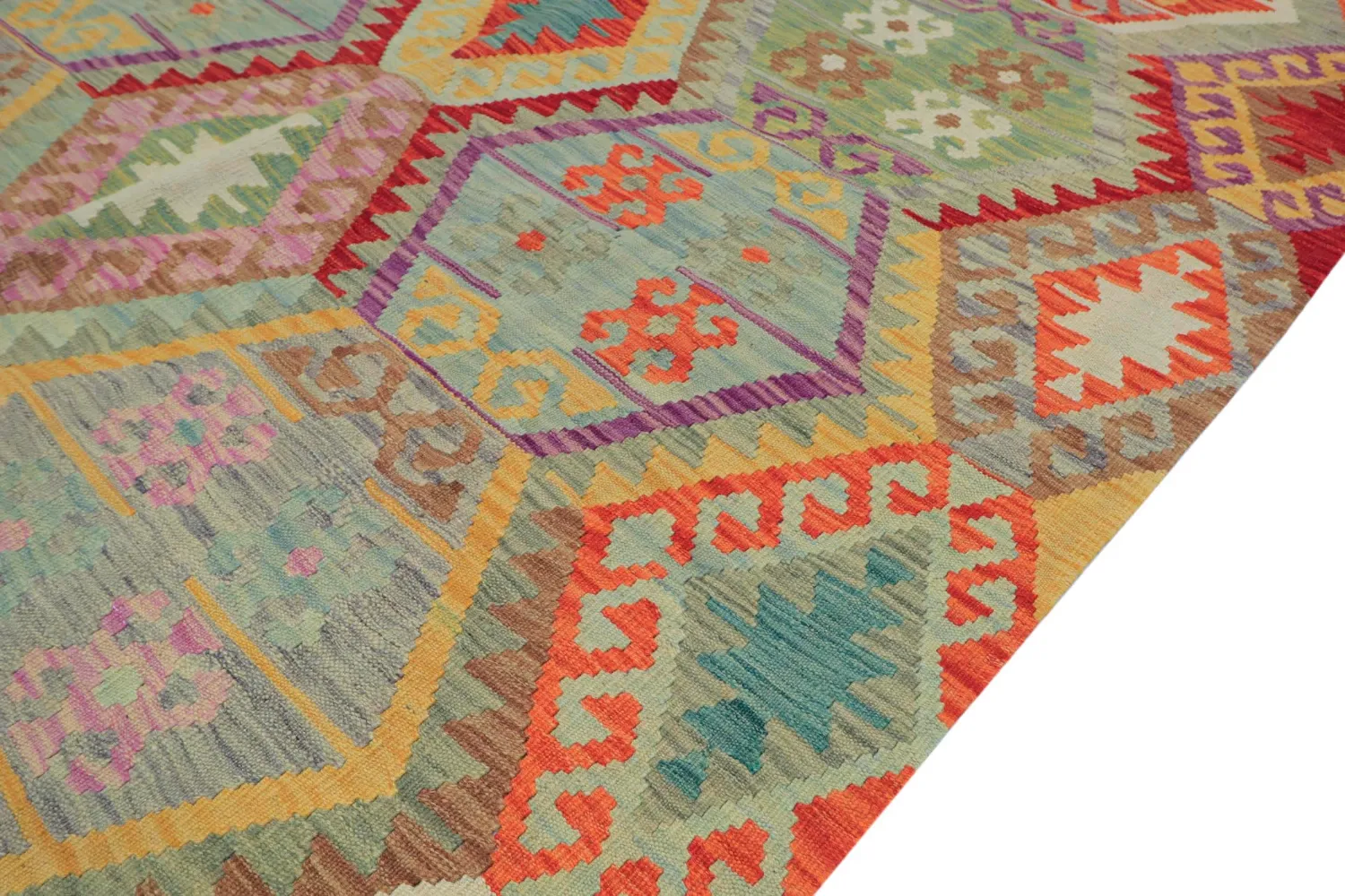 Orientalsk Teppe - Vegi Kelim Hand Woven - 172 x 256 cm