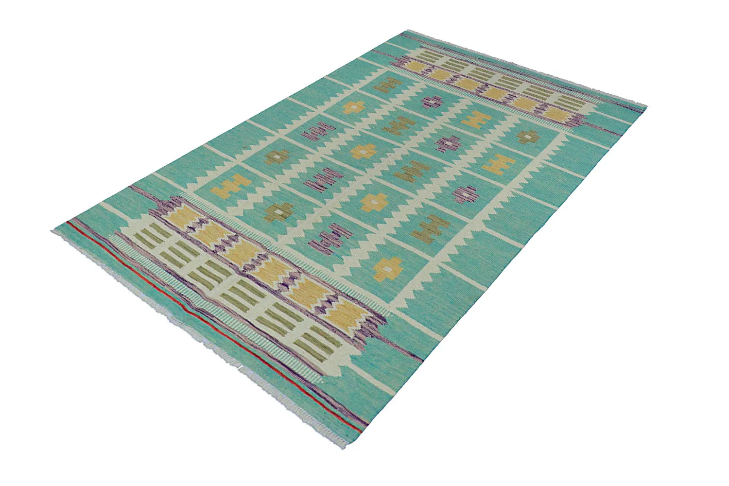Orientalsk Teppe - Vegi Kelim Hand Woven - 124 x 179 cm