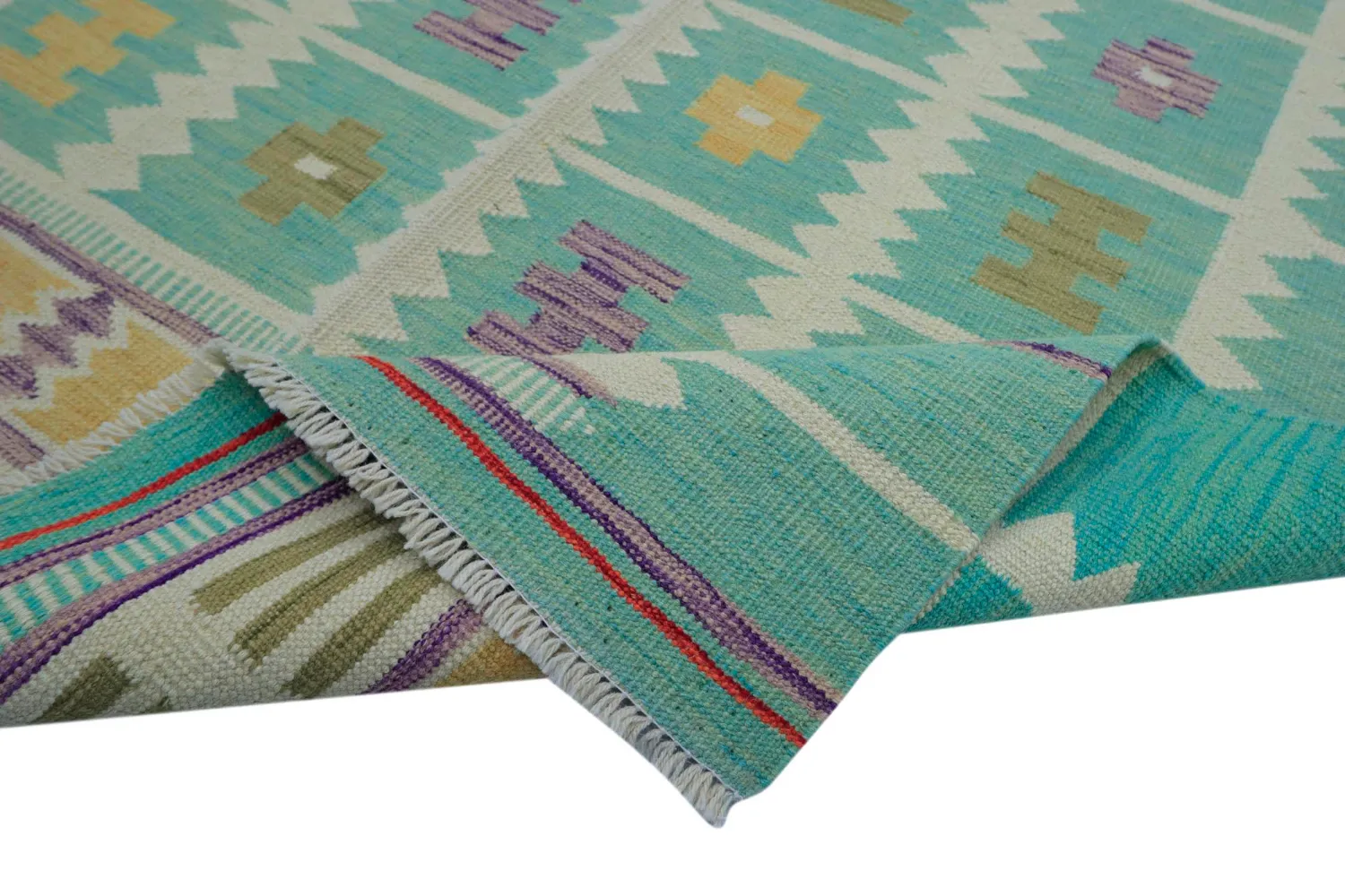 Orientalsk Teppe - Vegi Kelim Hand Woven - 124 x 179 cm