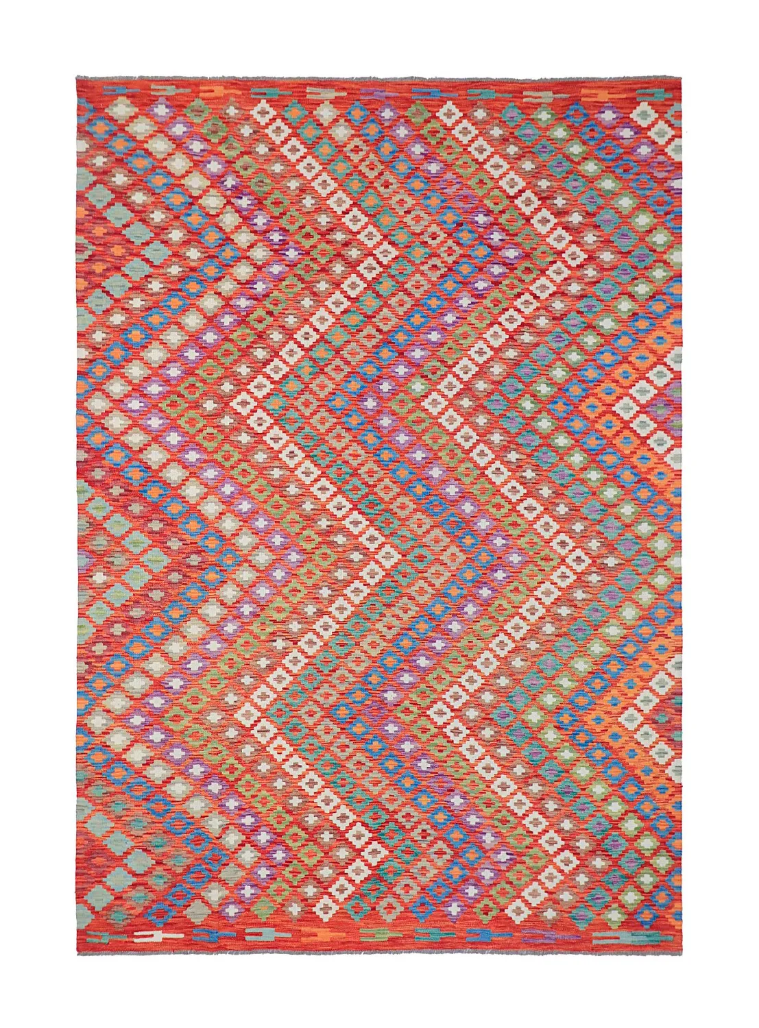 Orientalsk Teppe - Vegi Kelim Hand Woven - 207 x 301 cm