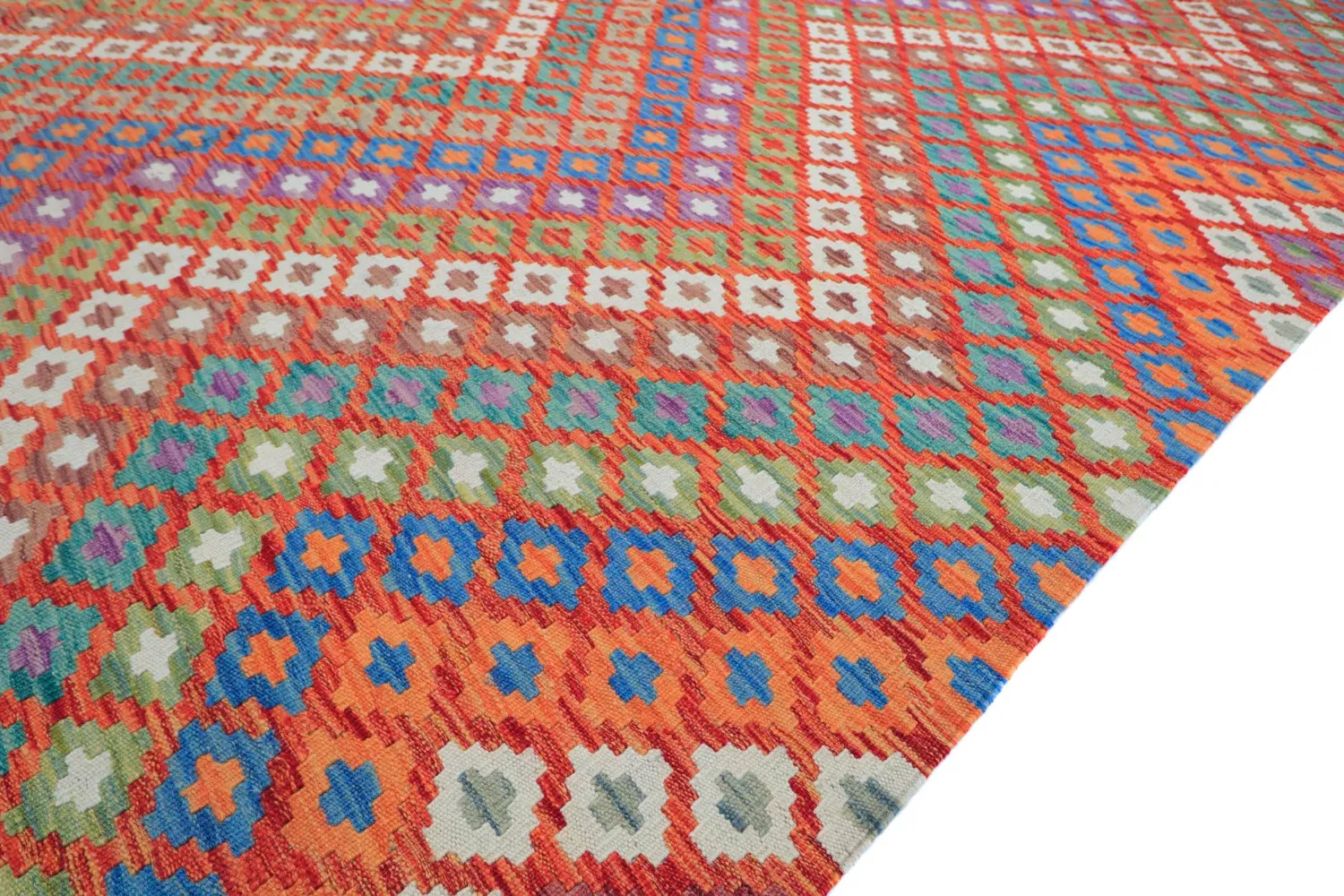 Orientalsk Teppe - Vegi Kelim Hand Woven - 207 x 301 cm