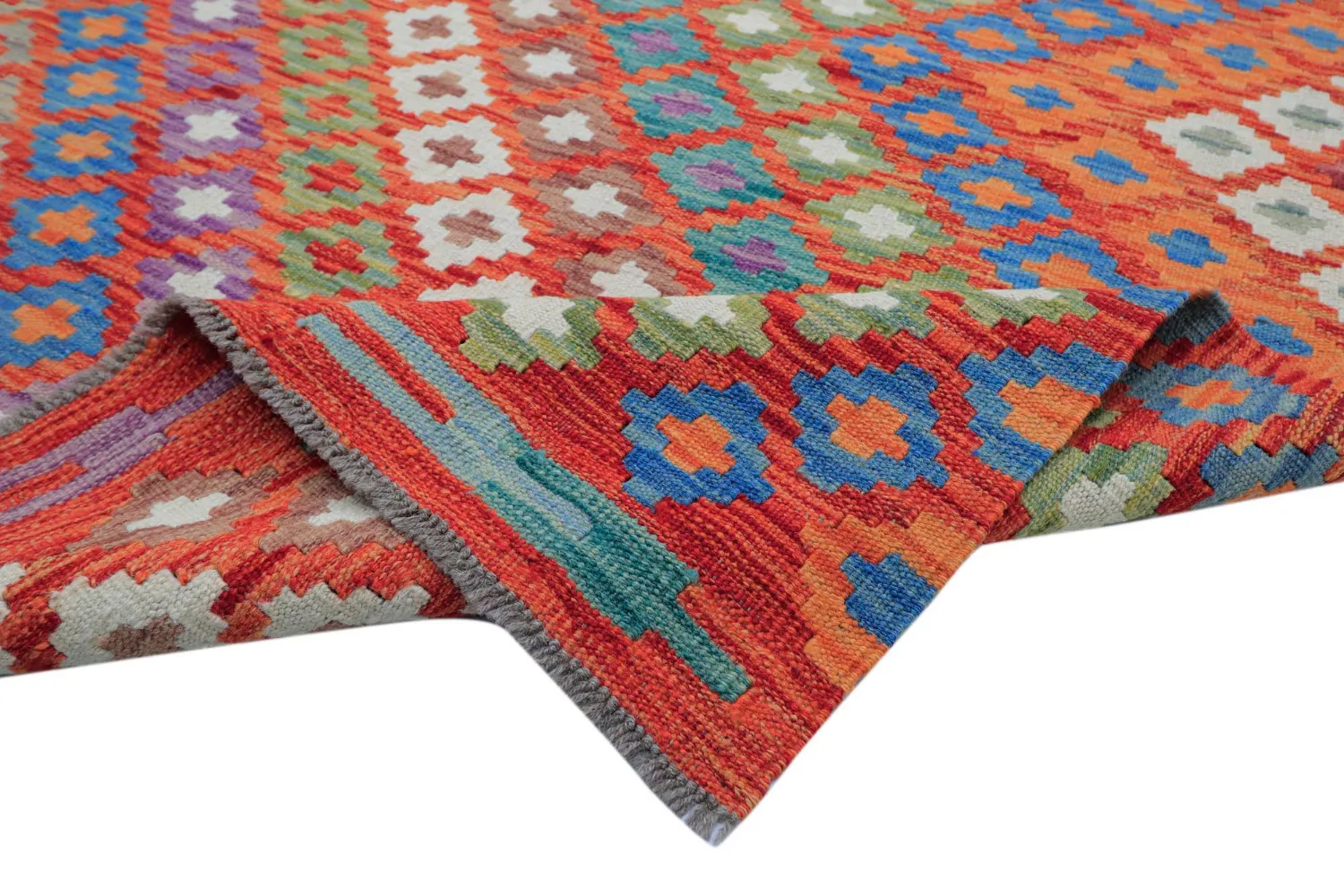 Orientalsk Teppe - Vegi Kelim Hand Woven - 207 x 301 cm