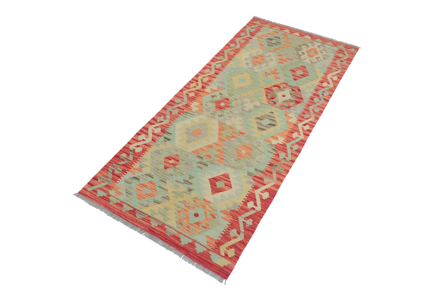 Orientalsk Teppe - Vegi Kelim Hand Woven - 88 x 199 cm