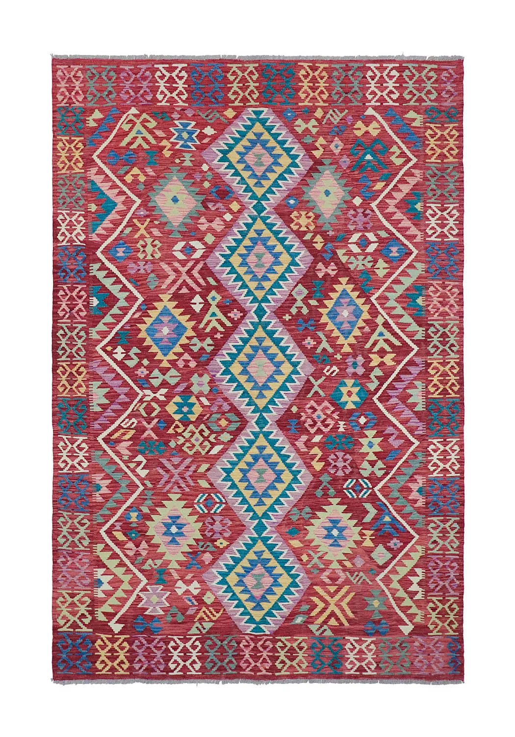 Orientalsk Teppe - Vegi Kelim Hand Woven - 161 x 243 cm
