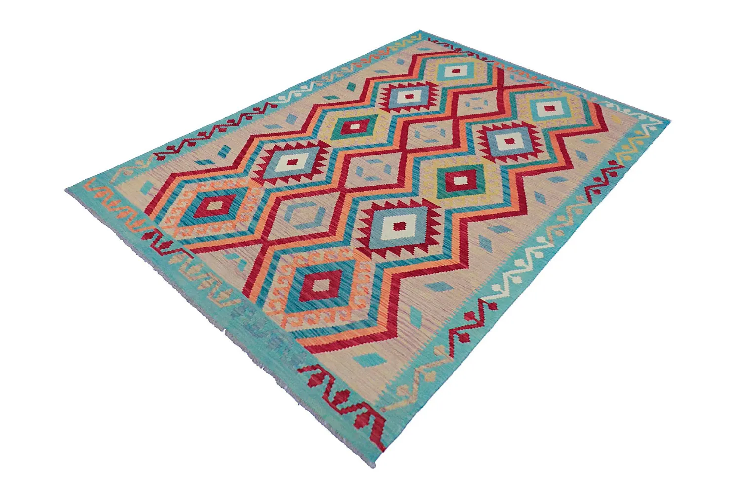 Orientalsk Teppe - Vegi Kelim Hand Woven - 175 x 247 cm