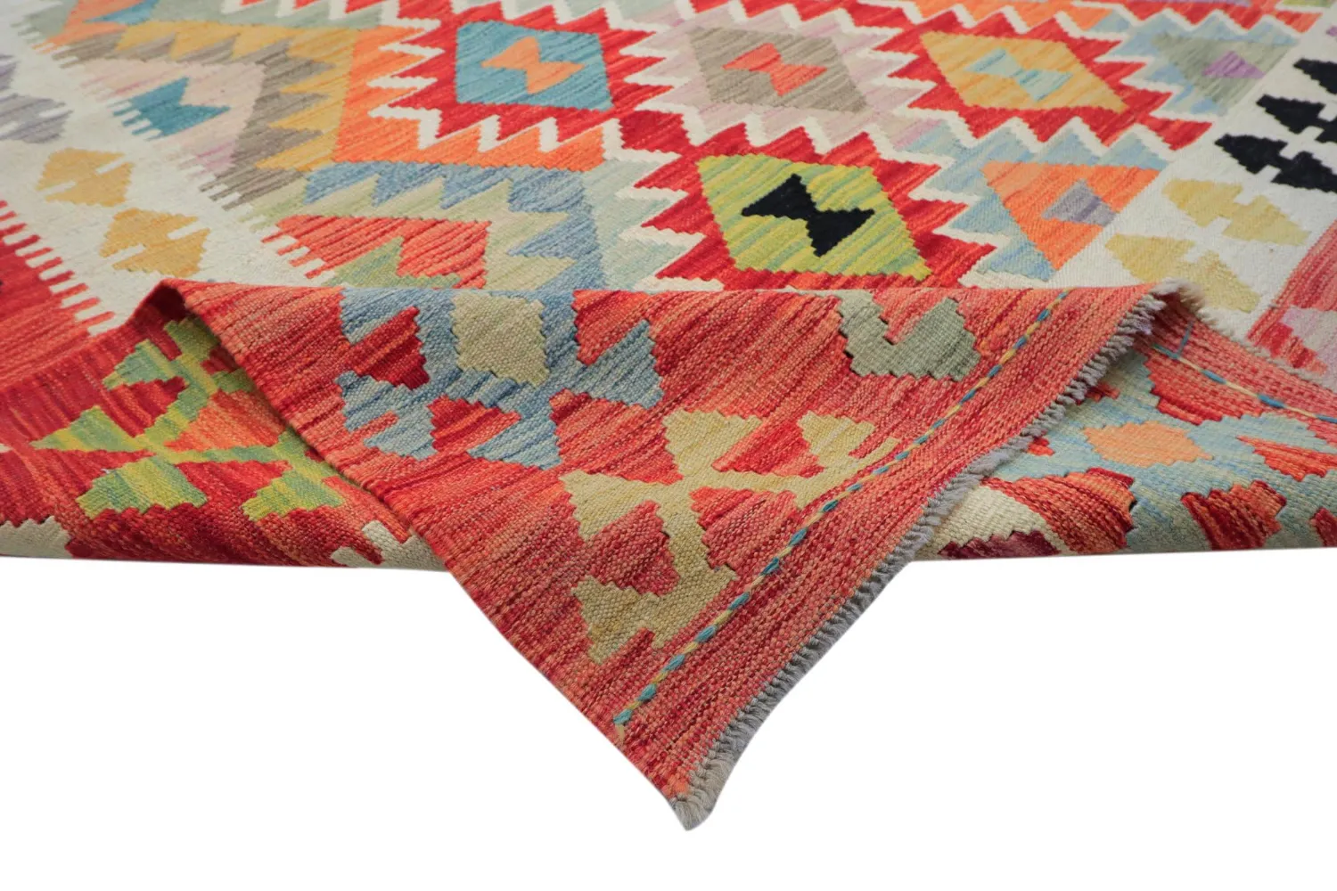 Orientalsk Teppe - Vegi Kelim Hand Woven - 323 x 415 cm