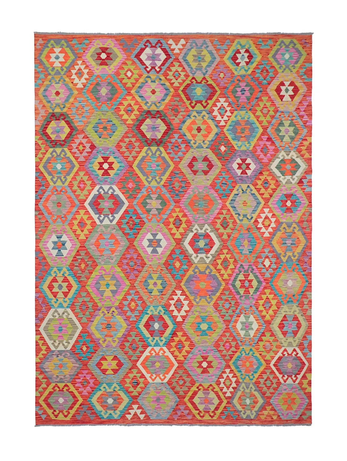 Orientalsk Teppe - Vegi Kelim Hand Woven - 203 x 296 cm