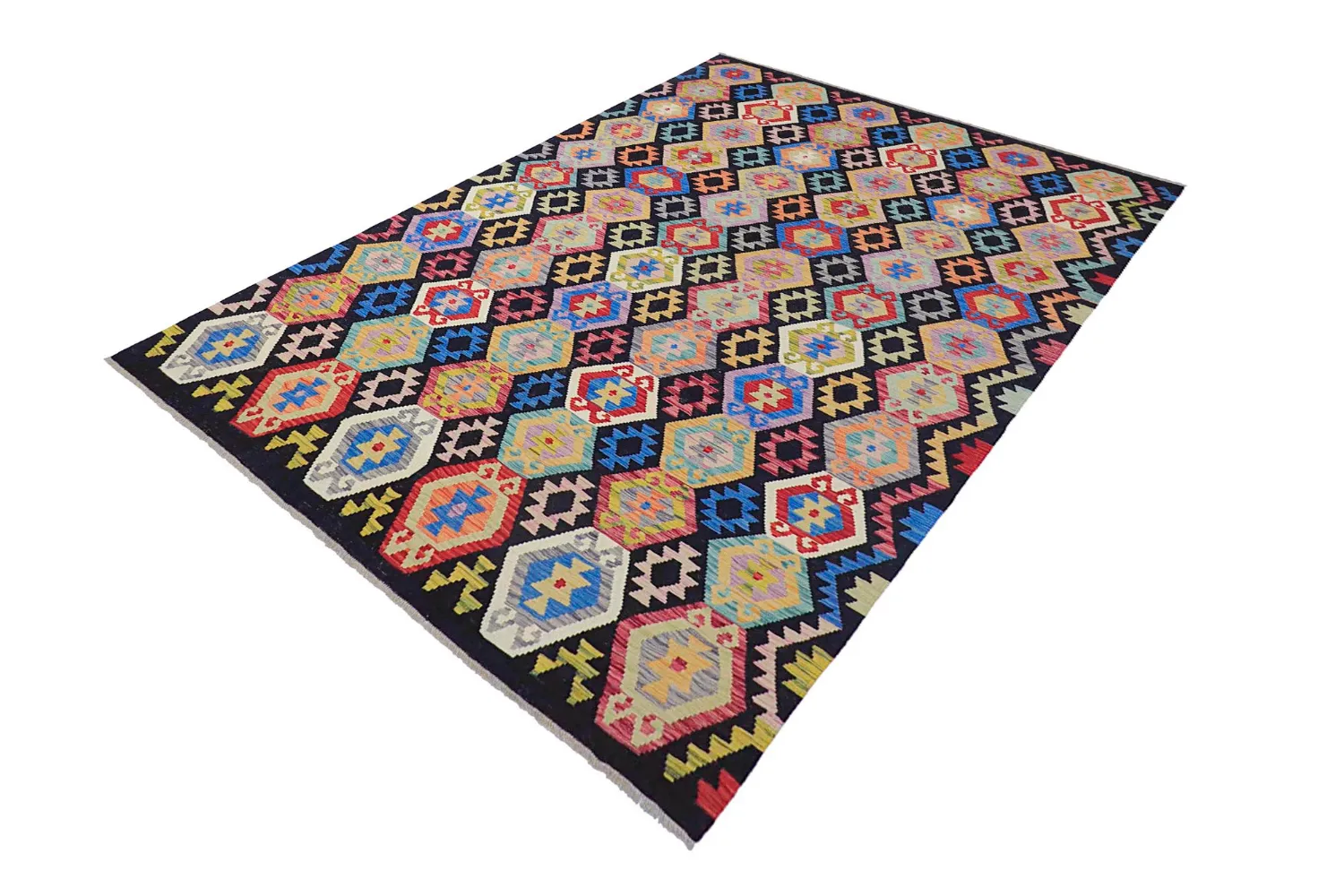 Orientalsk Teppe - Vegi Kelim Hand Woven - 204 x 294 cm