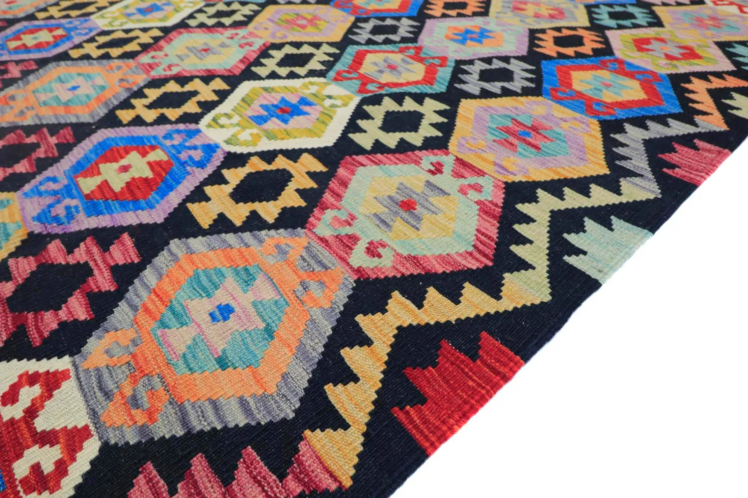 Orientalsk Teppe - Vegi Kelim Hand Woven - 204 x 294 cm