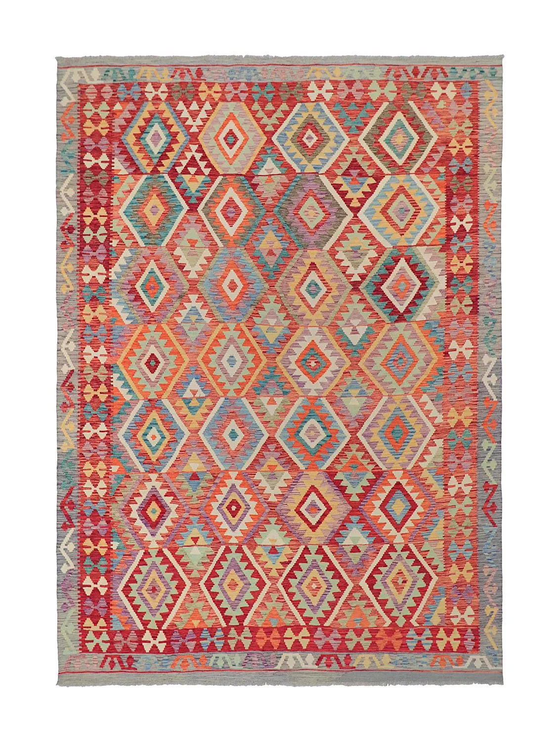 Orientalsk Teppe - Vegi Kelim Hand Woven - 200 x 286 cm