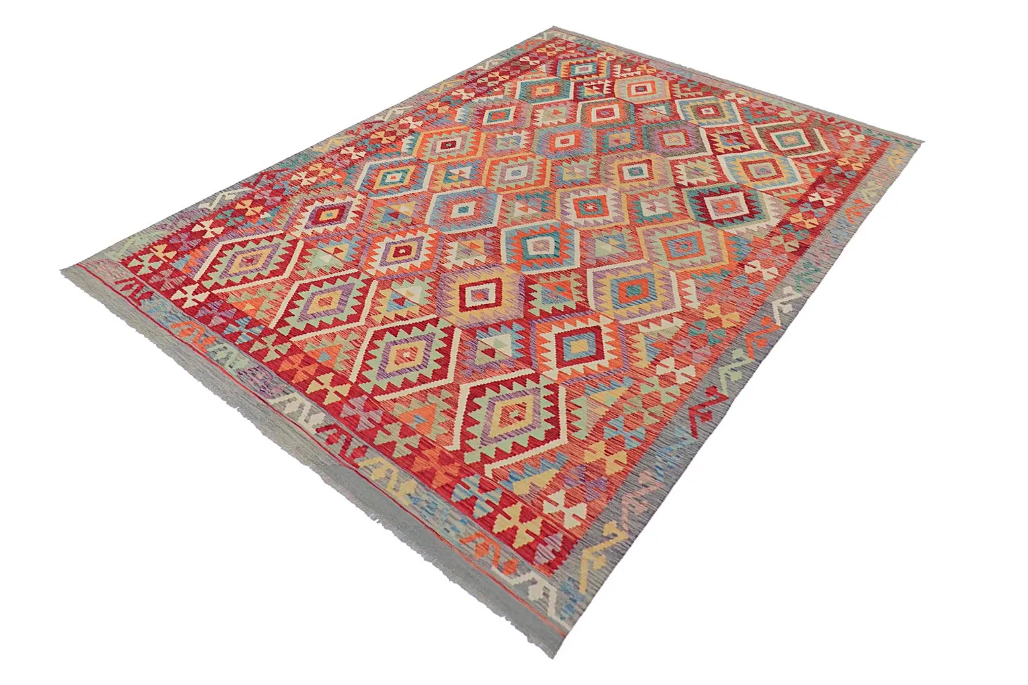 Orientalsk Teppe - Vegi Kelim Hand Woven - 200 x 286 cm