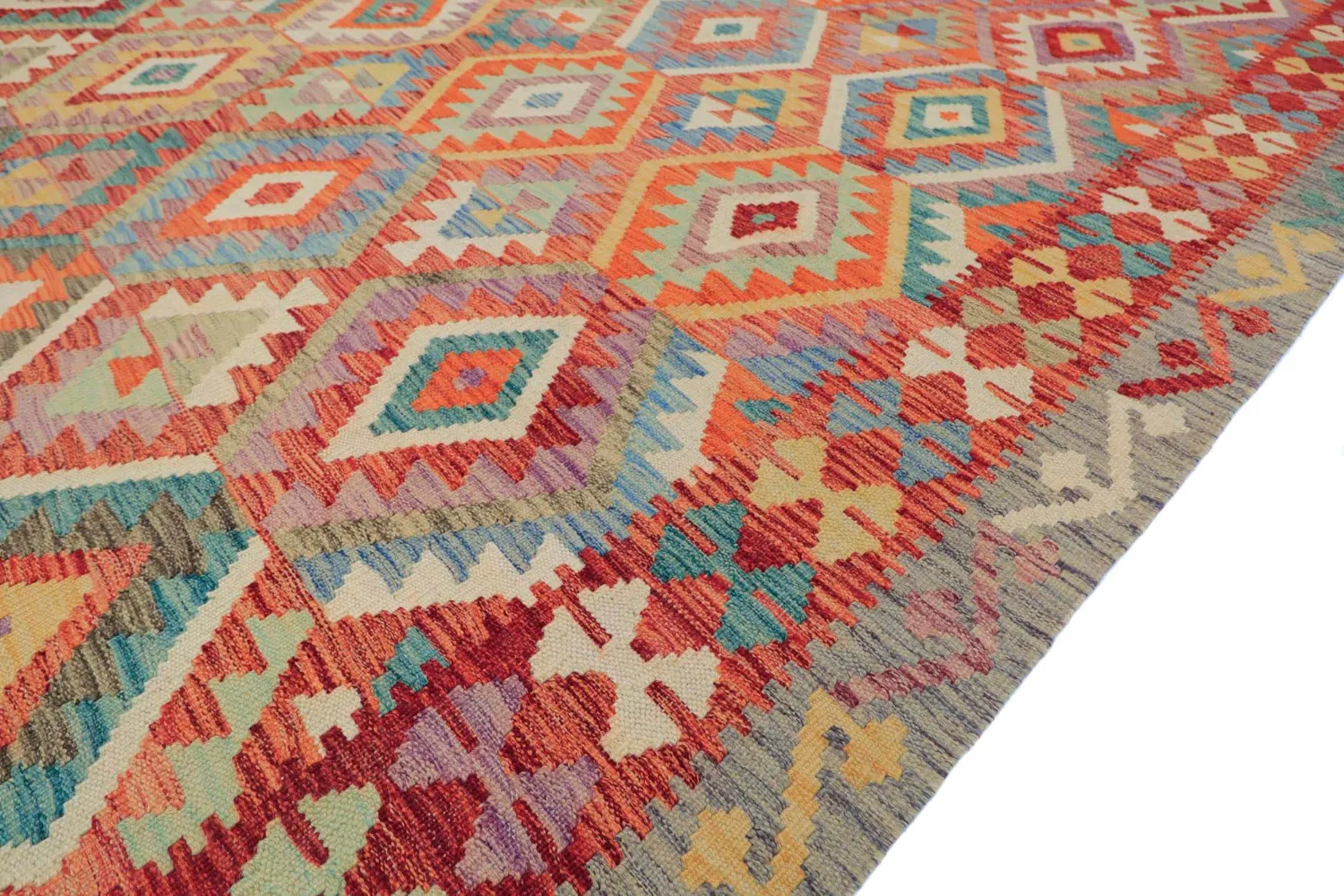 Orientalsk Teppe - Vegi Kelim Hand Woven - 200 x 286 cm
