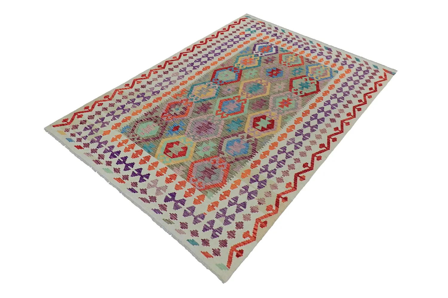 Orientalsk Teppe - Vegi Kelim Hand Woven - 175 x 245 cm