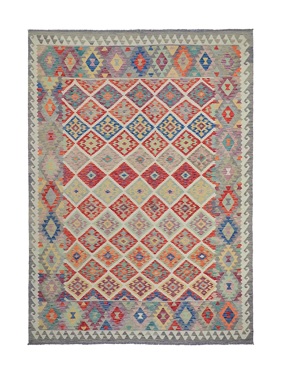 Orientalsk Teppe - Vegi Kelim Hand Woven - 207 x 291 cm