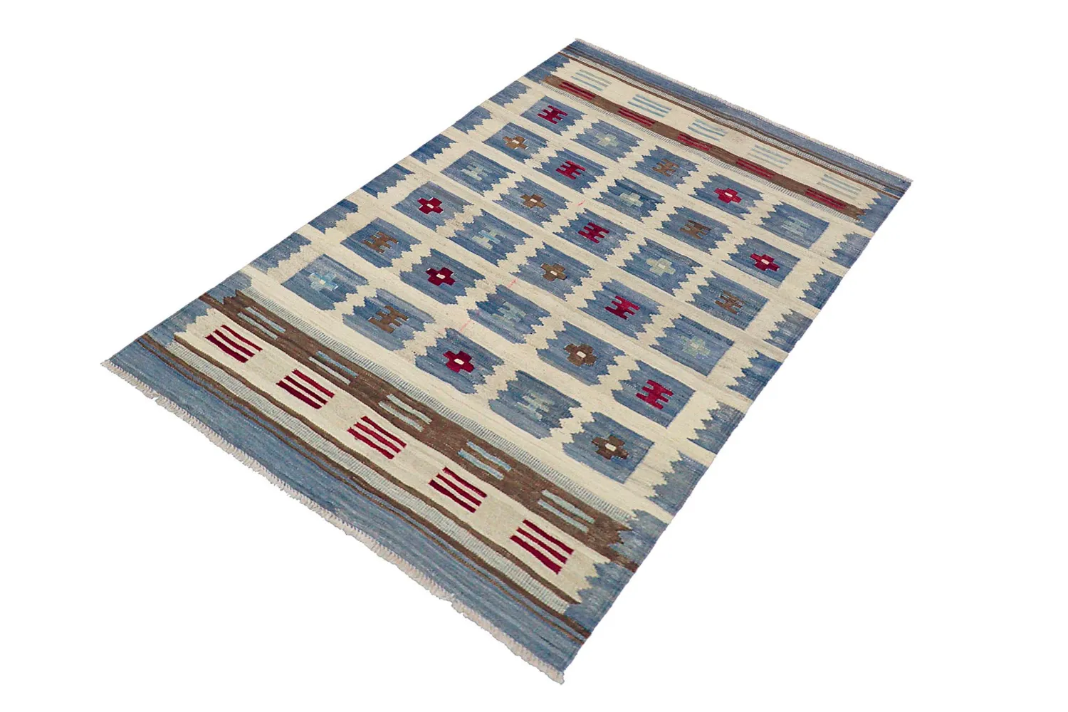 Orientalsk Teppe - Vegi Kelim Hand Woven - 98 x 151 cm