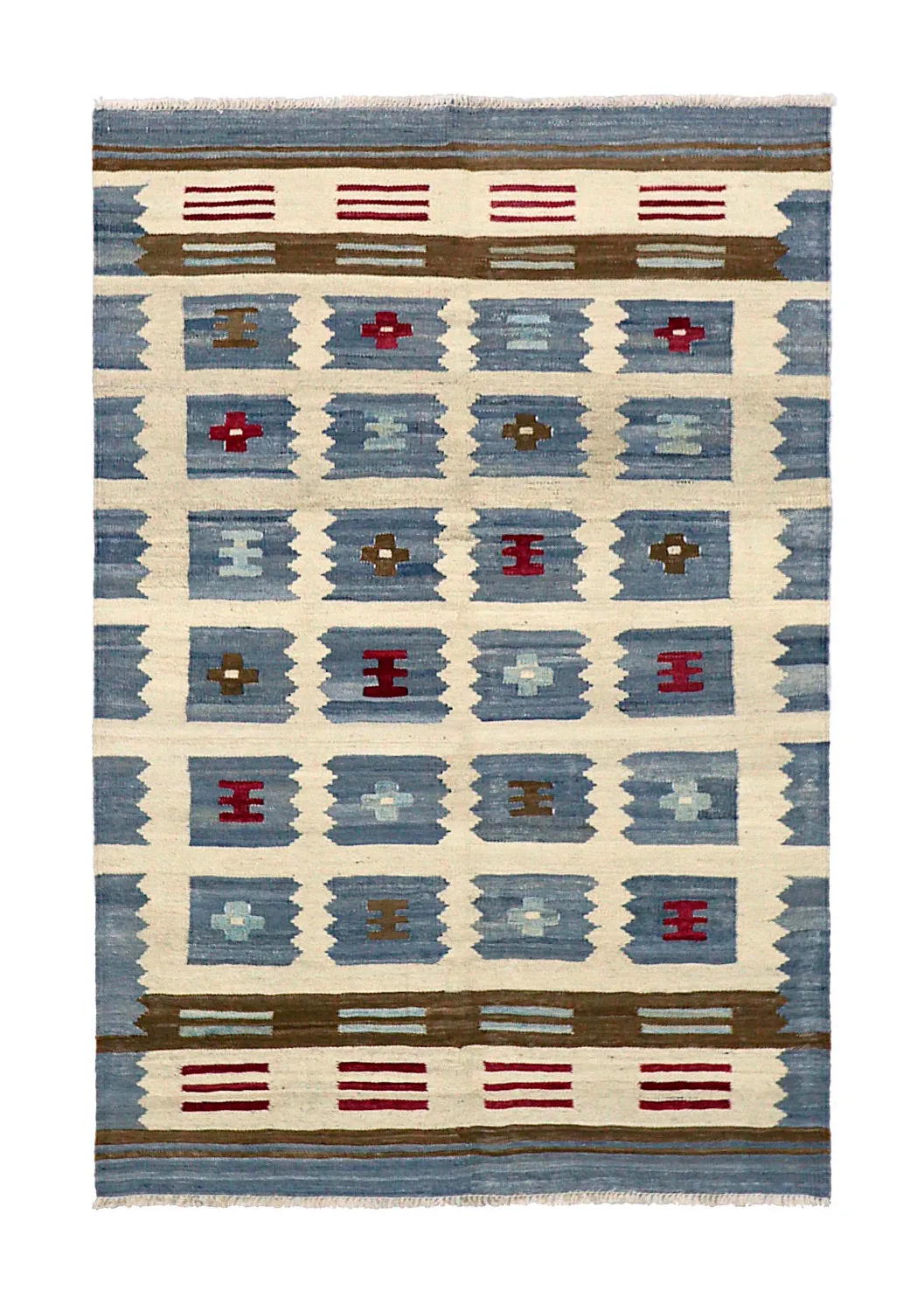 Orientalsk Teppe - Vegi Kelim Hand Woven - 100 x 148 cm