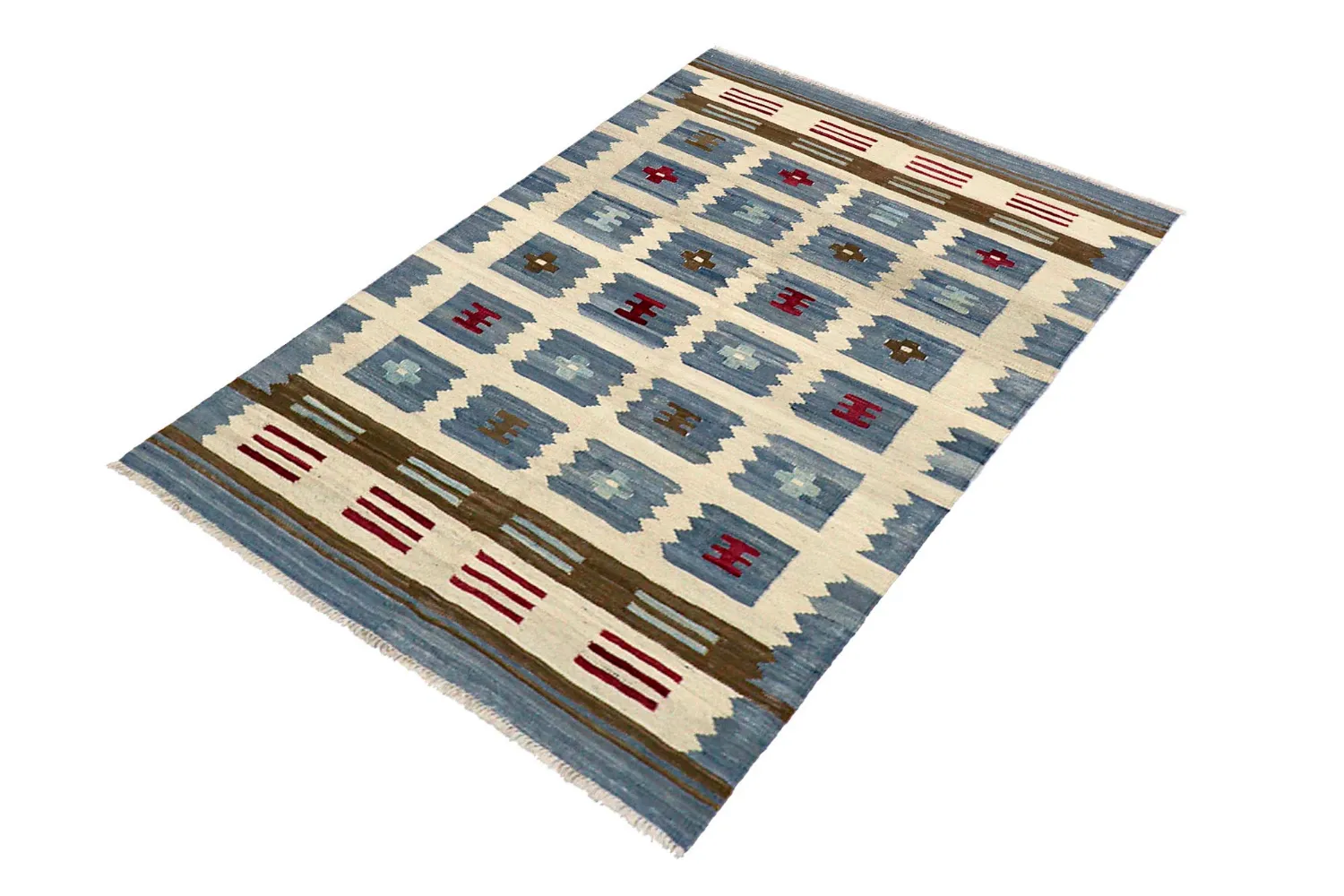Orientalsk Teppe - Vegi Kelim Hand Woven - 100 x 148 cm