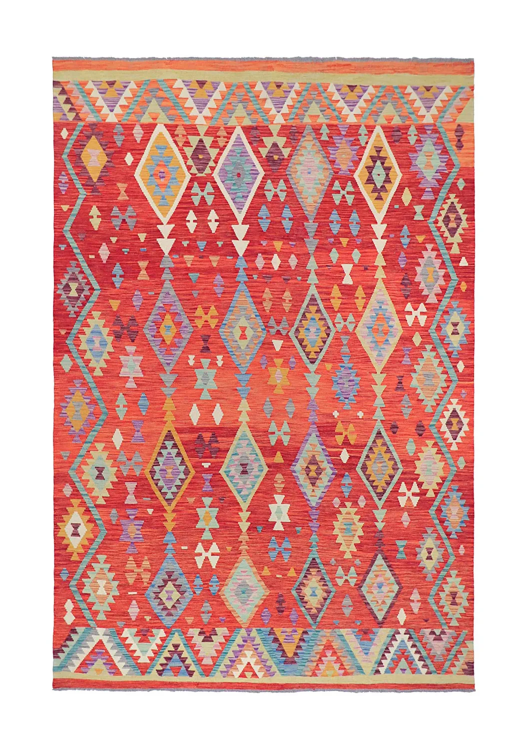 Orientalsk Teppe - Vegi Kelim Hand Woven - 203 x 299 cm