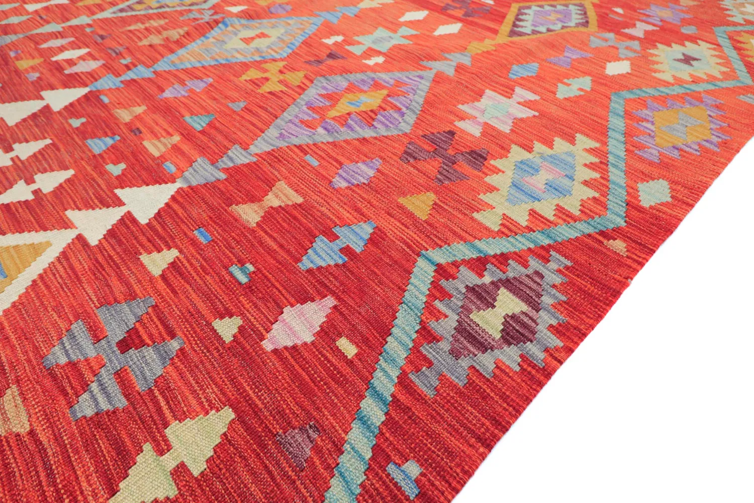 Orientalsk Teppe - Vegi Kelim Hand Woven - 203 x 299 cm