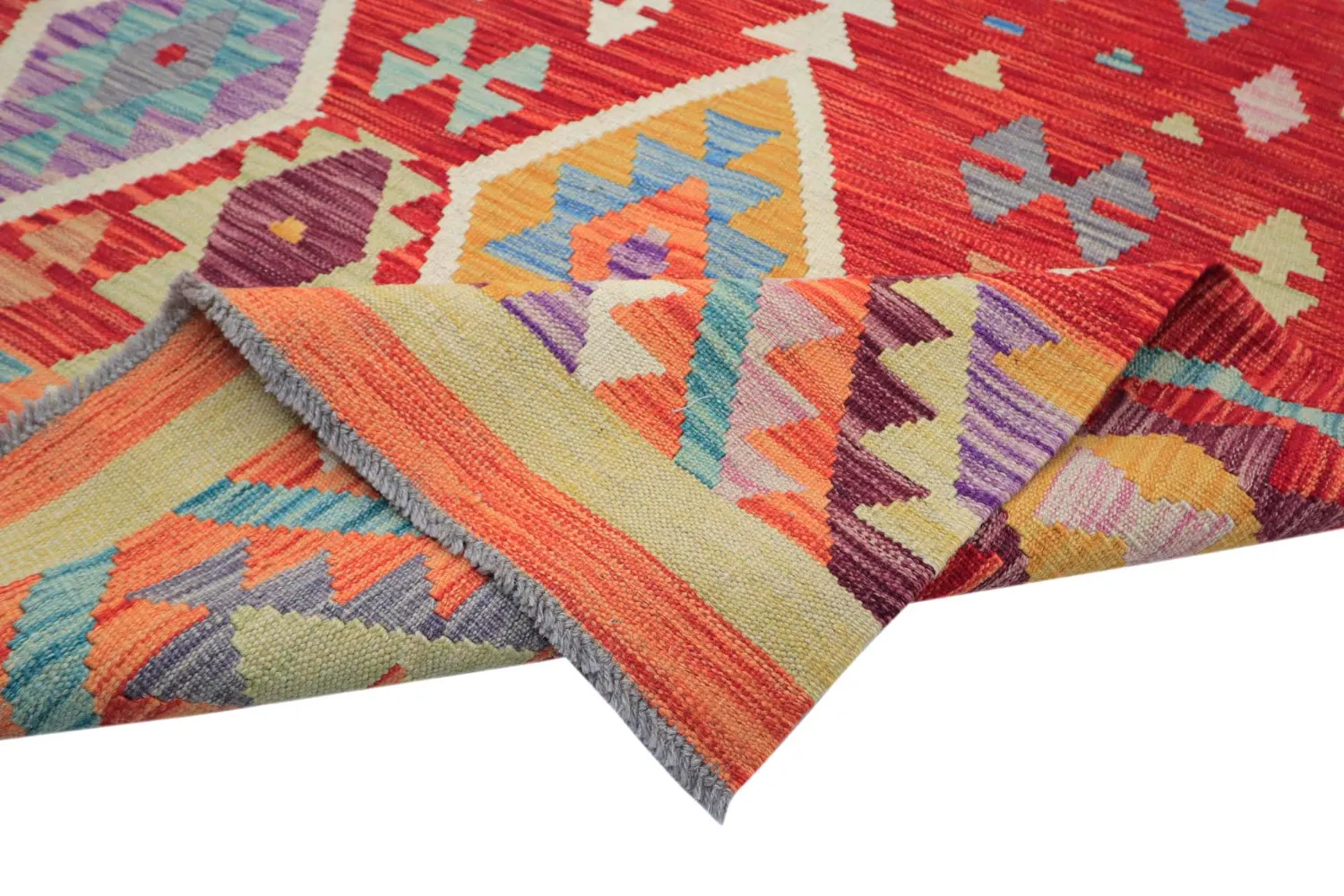 Orientalsk Teppe - Vegi Kelim Hand Woven - 203 x 299 cm