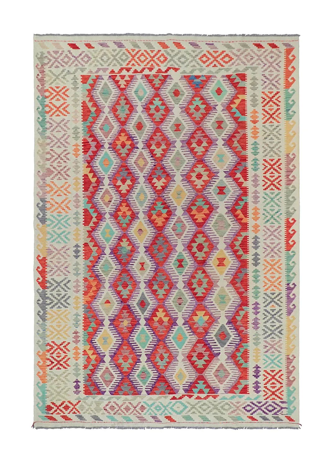 Orientalsk Teppe - Vegi Kelim Hand Woven - 200 x 295 cm