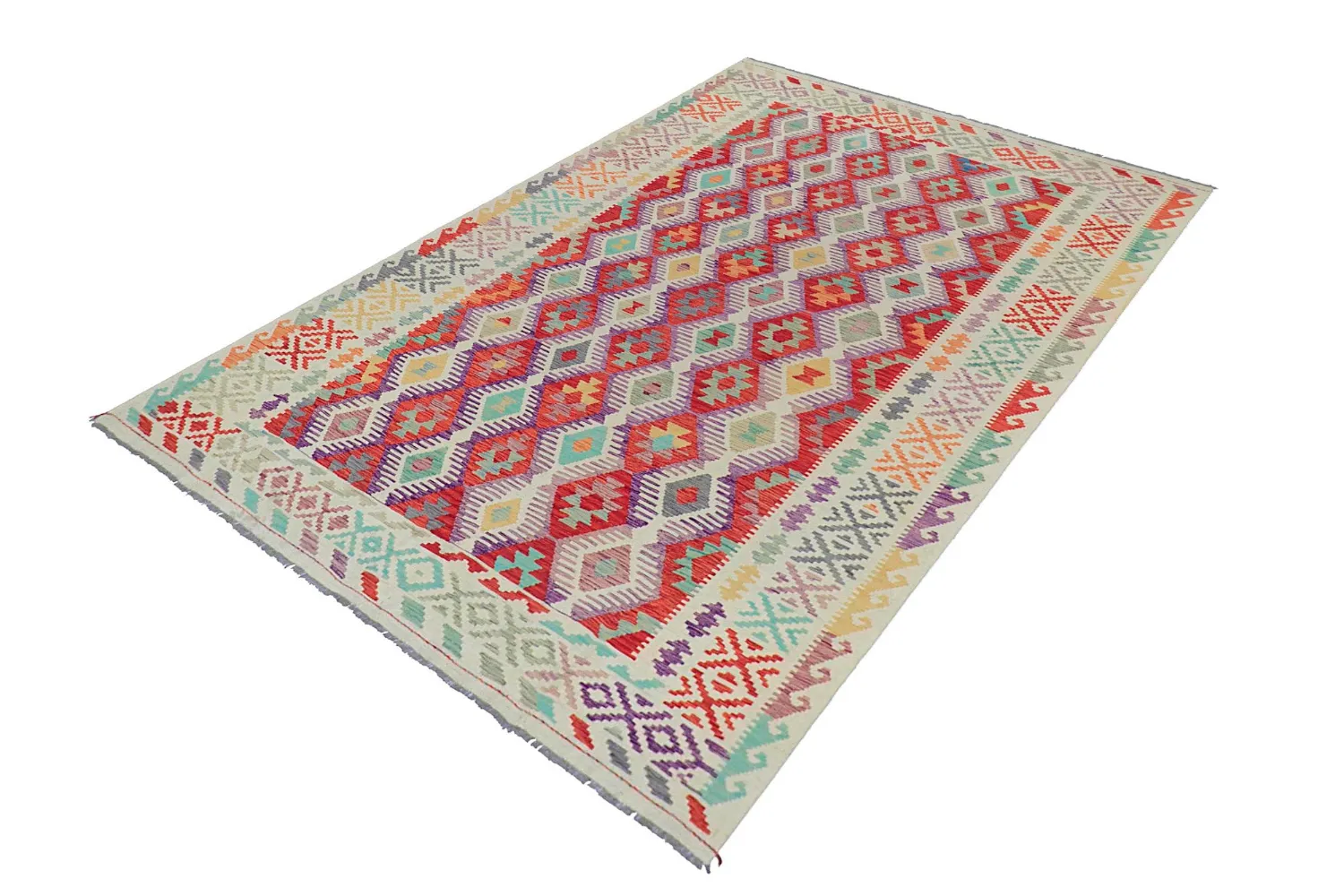 Orientalsk Teppe - Vegi Kelim Hand Woven - 200 x 295 cm