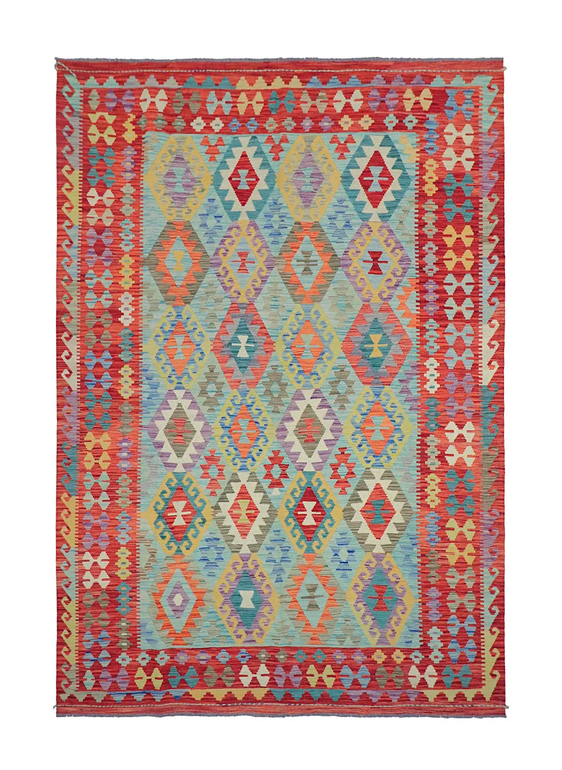 Orientalsk Teppe - Vegi Kelim Hand Woven - 199 x 295 cm