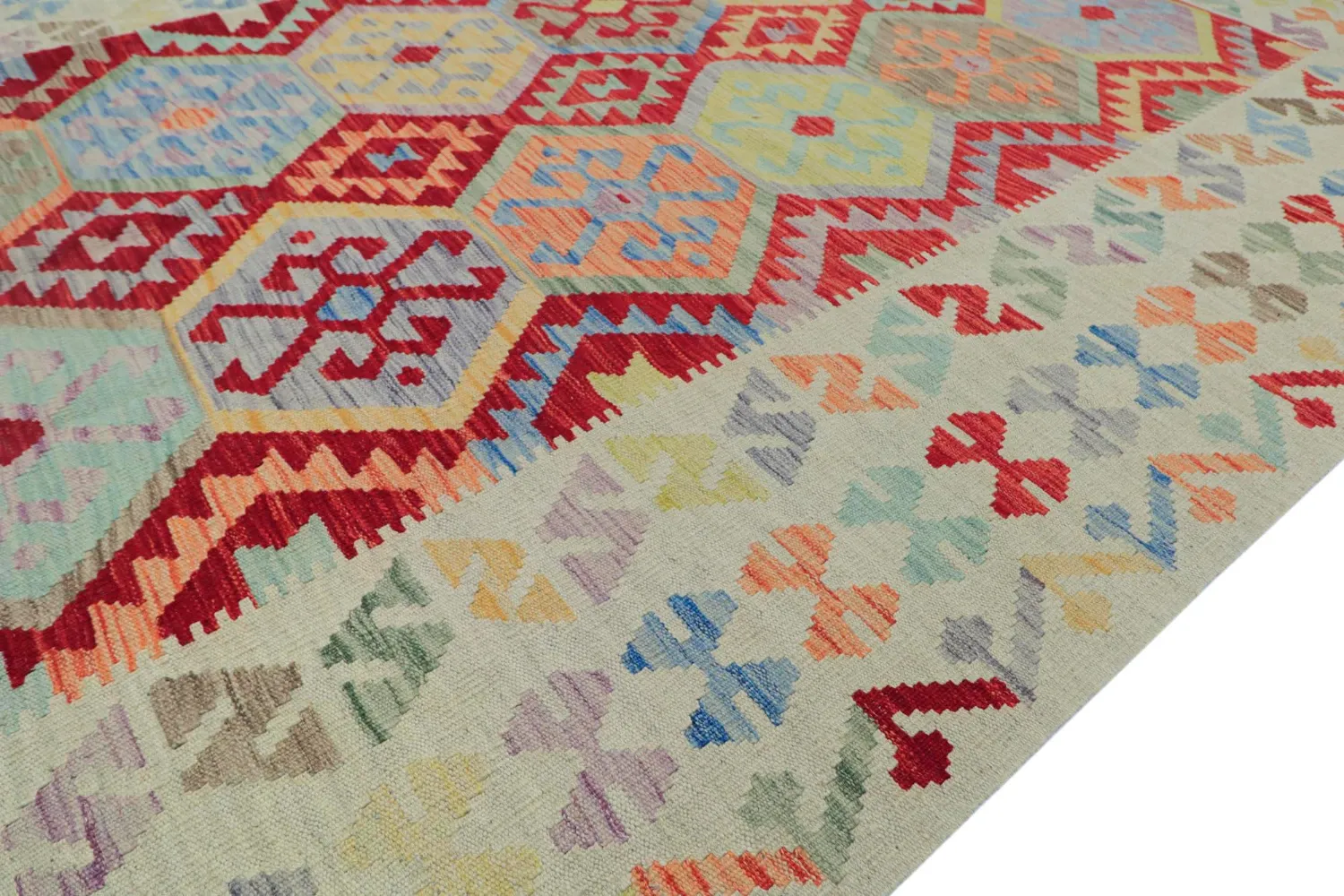 Orientalsk Teppe - Vegi Kelim Hand Woven - 176 x 247 cm