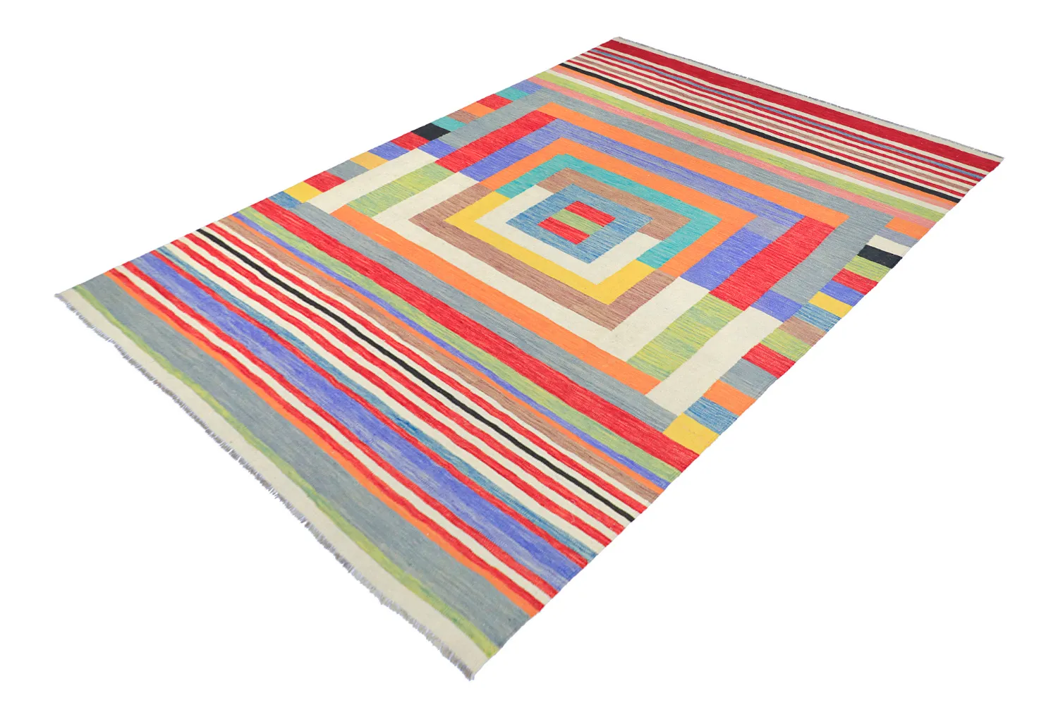 Orientalsk Teppe - Kelim Hand Woven - 205 x 299 cm
