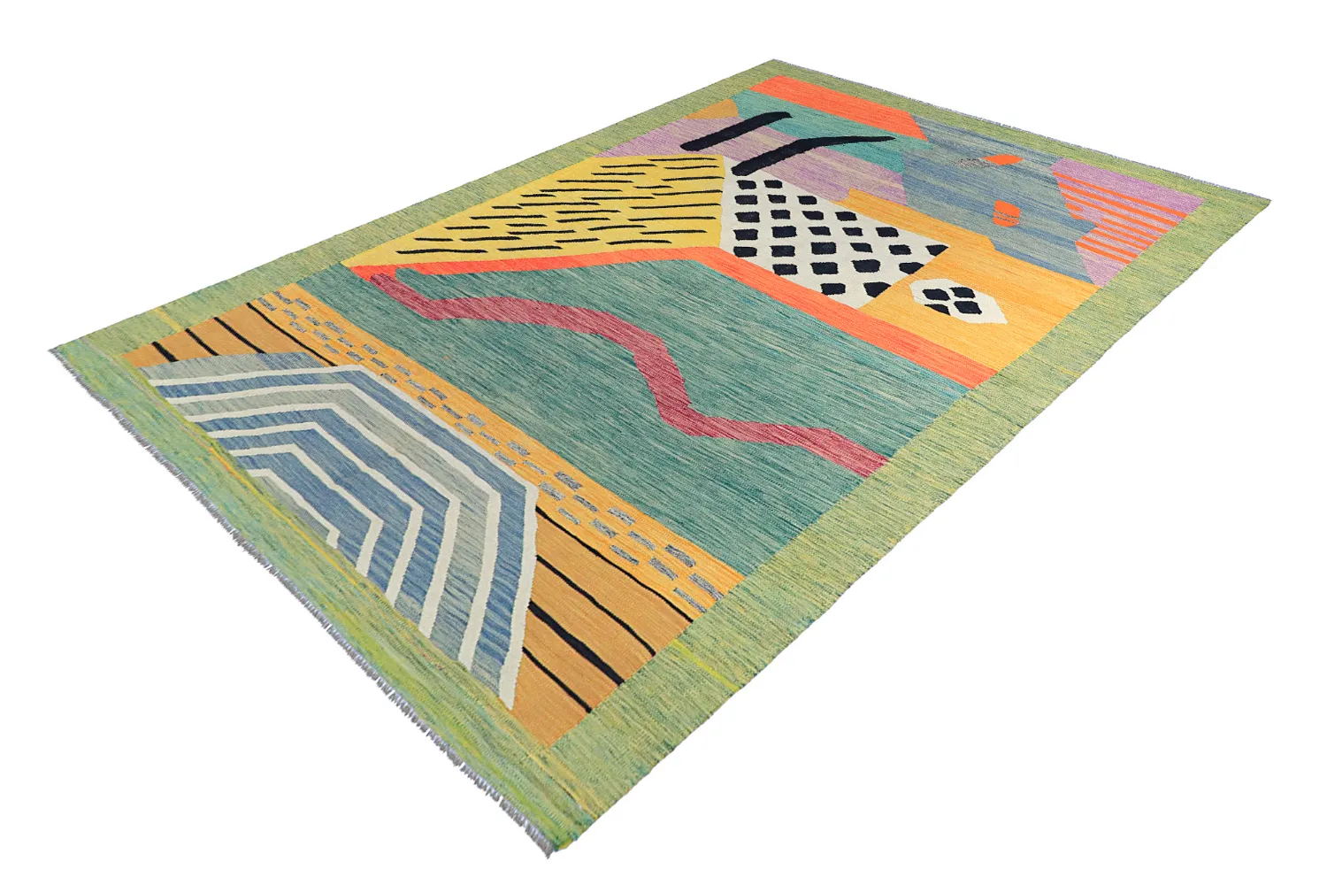 Orientalsk Teppe - Kelim Hand Woven - 199 x 302 cm