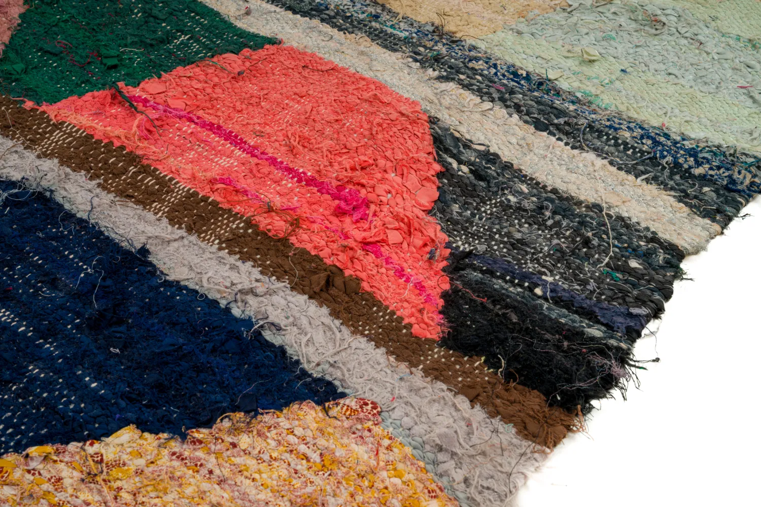 Marokkansk Boucherouite-teppe 135 x 270 cm