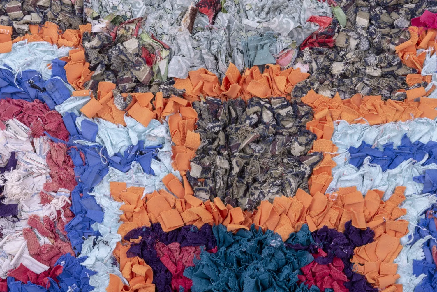 Marokkansk Boucherouite-teppe 200 x 125 cm