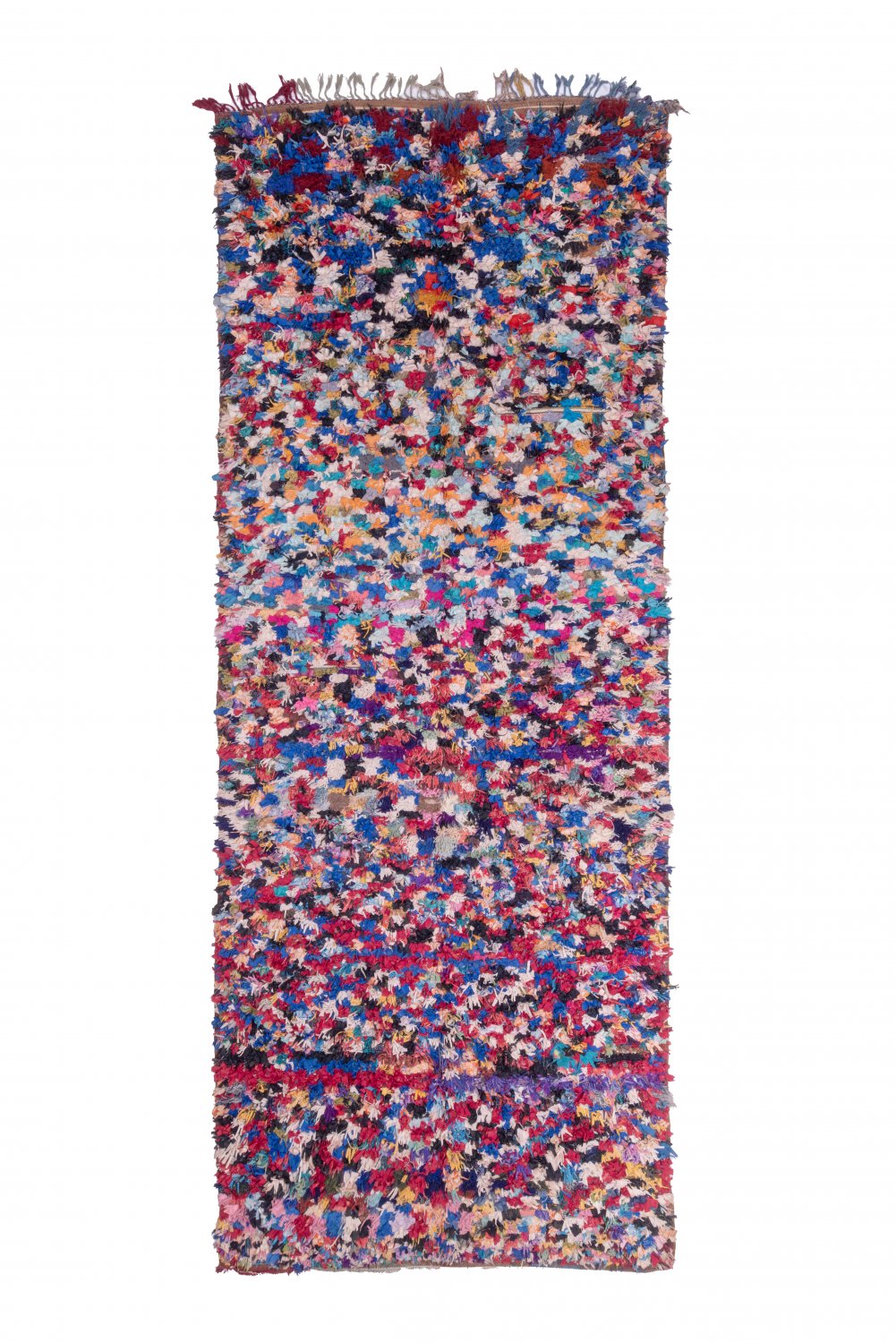 Marokkansk Boucherouite-teppe 370 x 145 cm