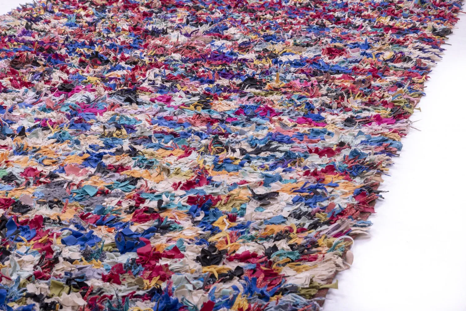 Marokkansk Boucherouite-teppe 370 x 145 cm