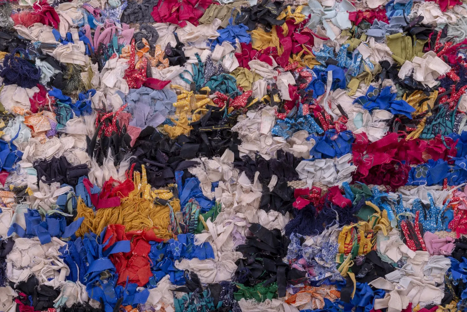 Marokkansk Boucherouite-teppe 370 x 145 cm