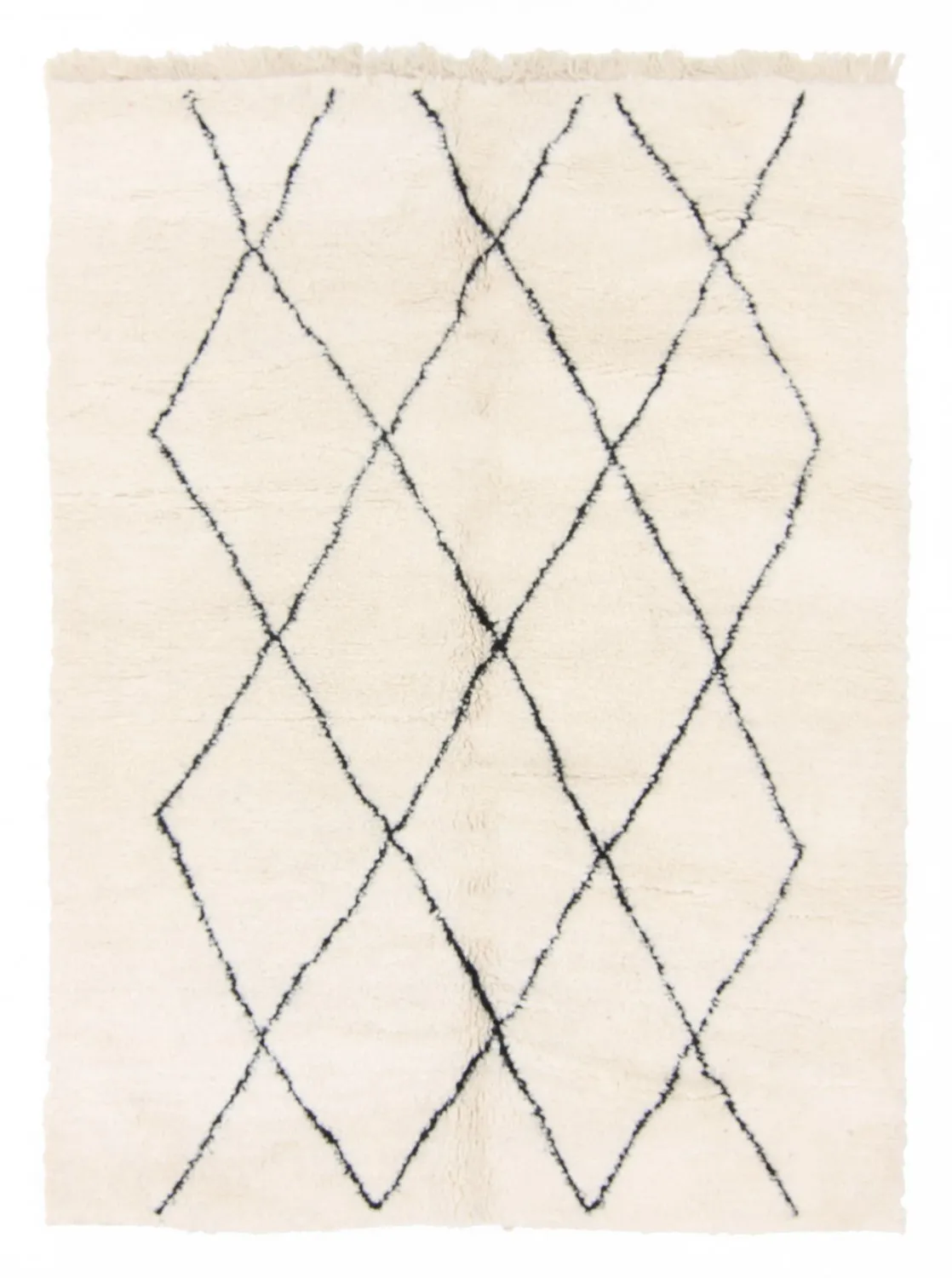 Kelim-teppe Marokkansk Beni Ourain 235 x 170 cm