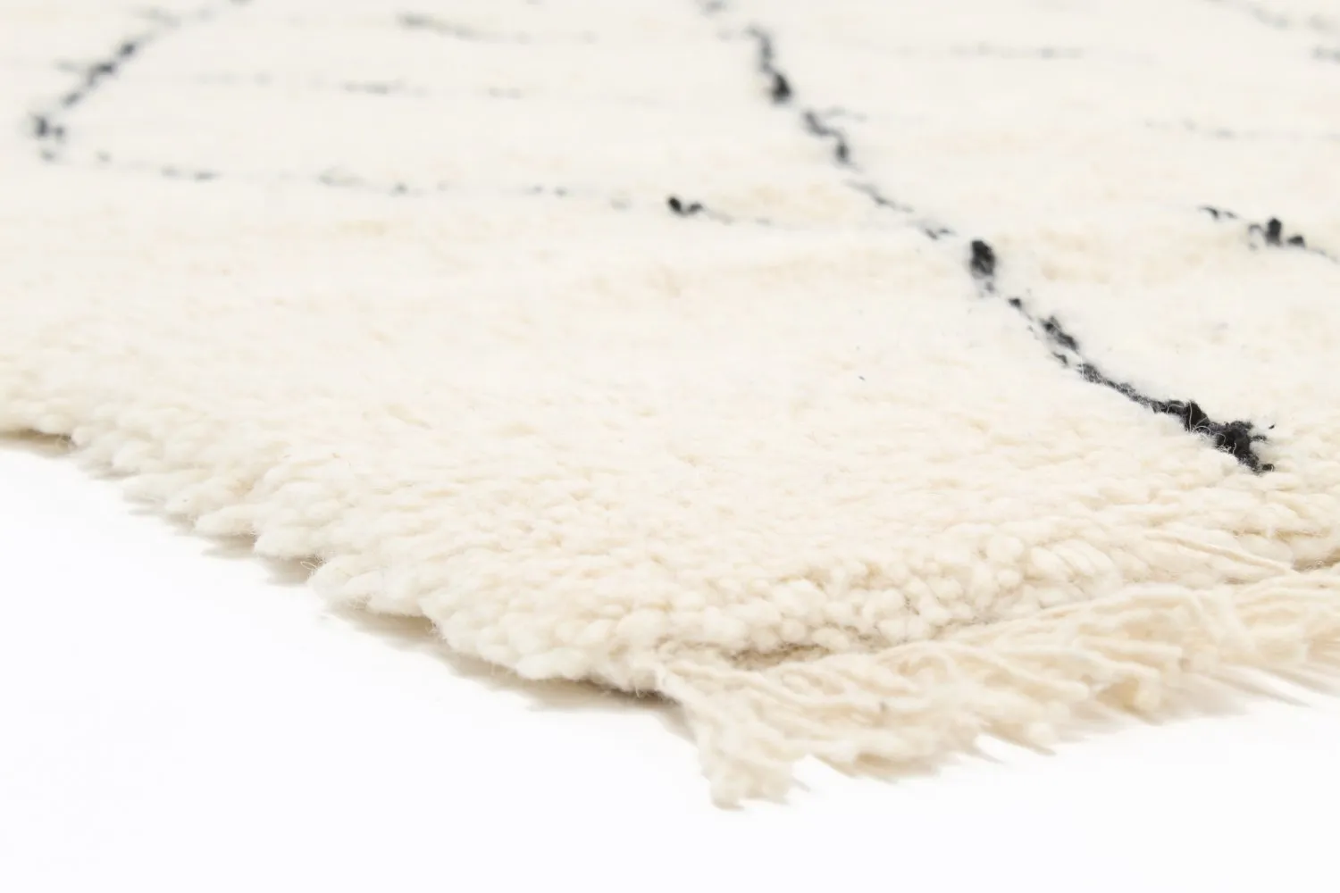 Kelim-teppe Marokkansk Beni Ourain 235 x 170 cm